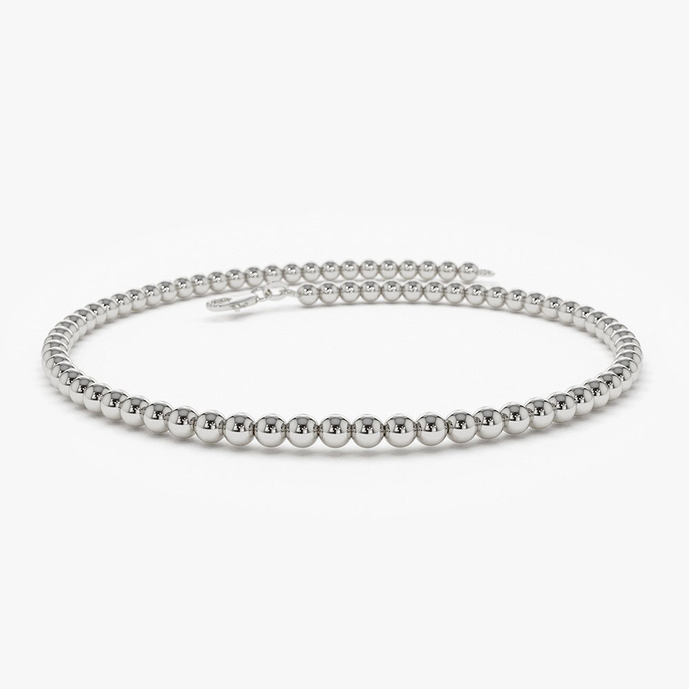 OBFJ1989 - 14k 2.5MM Beaded Bracelet 7