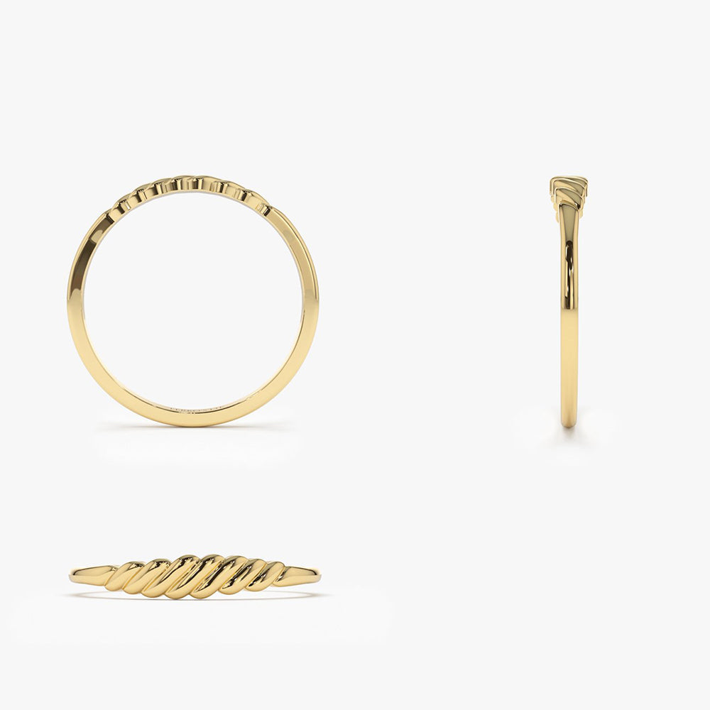 OBFJ1940 - 14k Gold Pluto Ring 8
