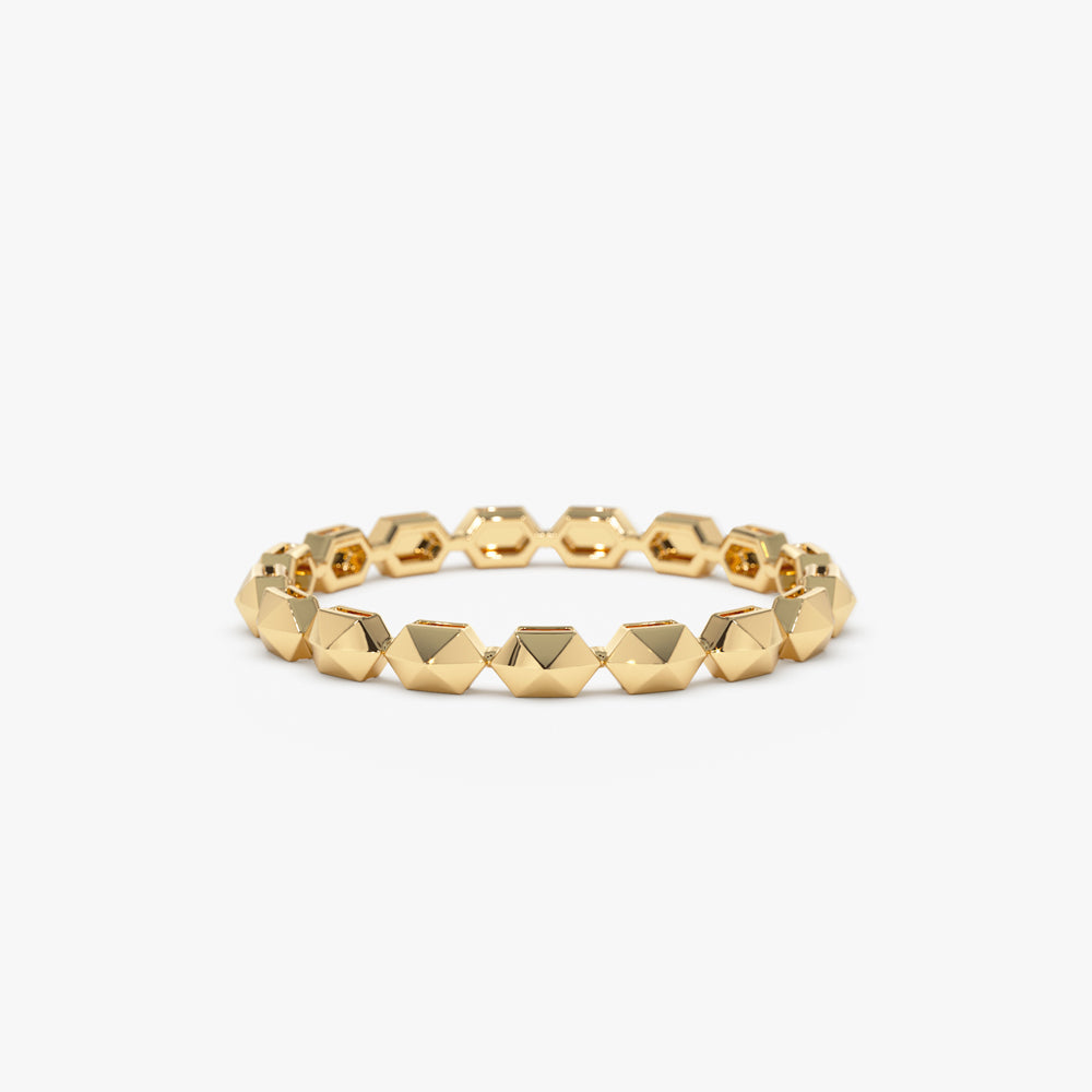 OBFJ1532 - 14k Petite Mini Pyramid Ring 1