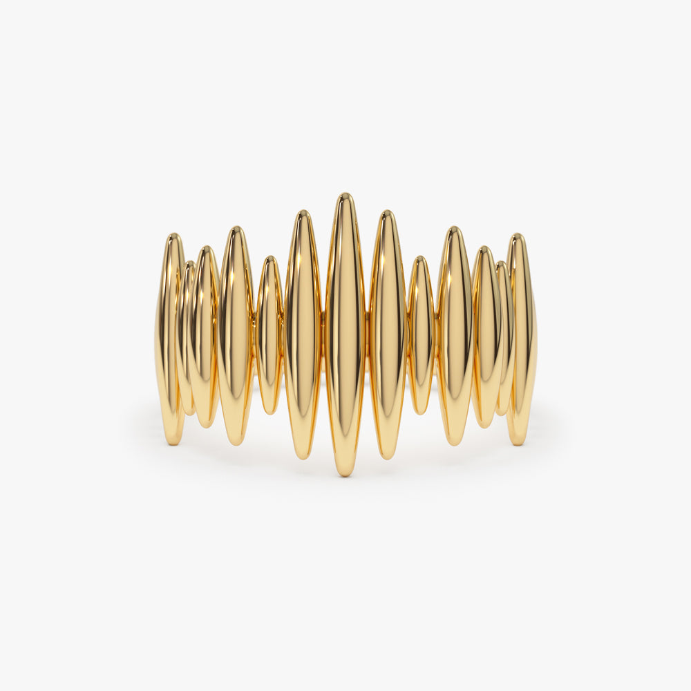 OBFJ1547 - 14k Unique Statement Gold Ring 1