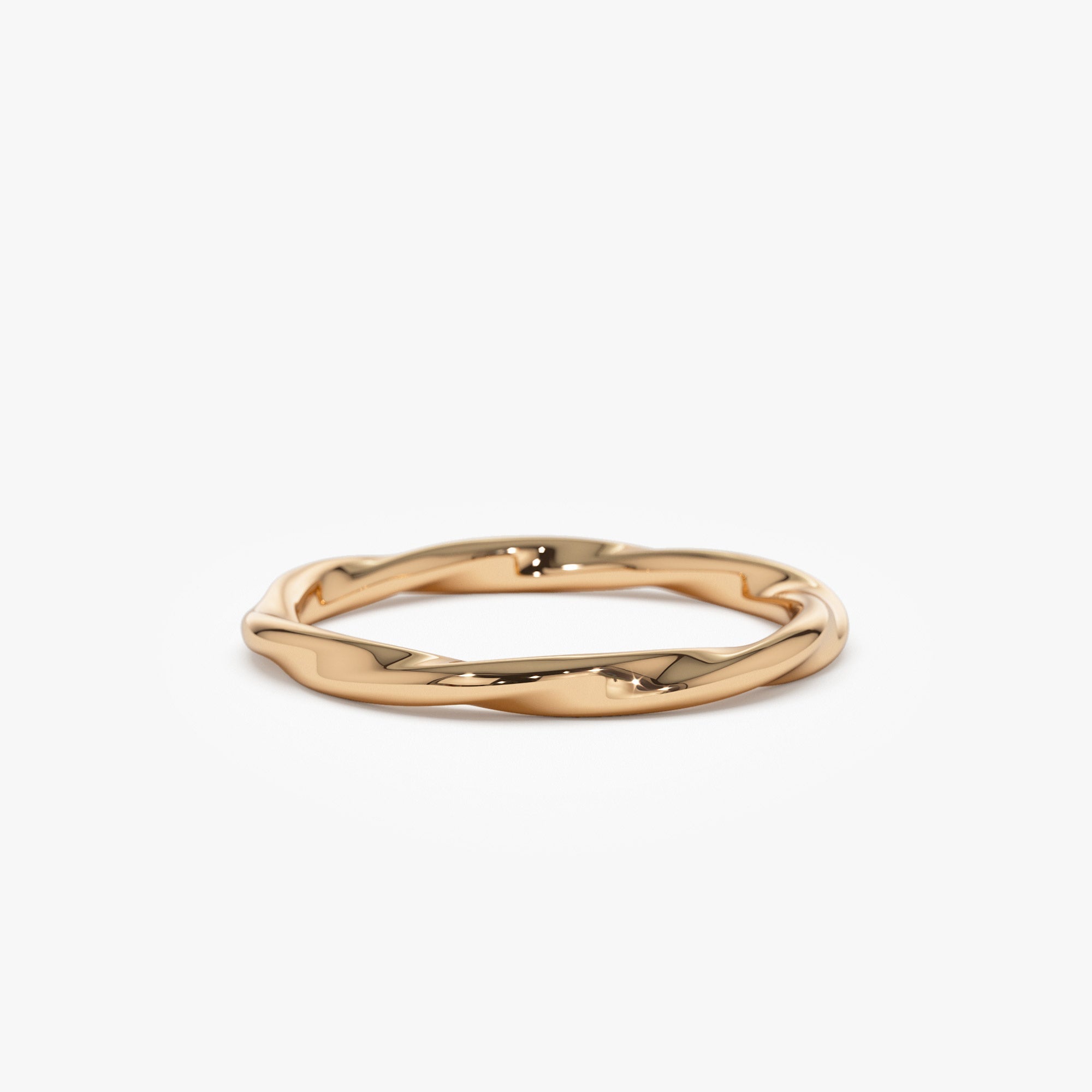 OBFJ1351 - 14k Wavy Promise Ring 4