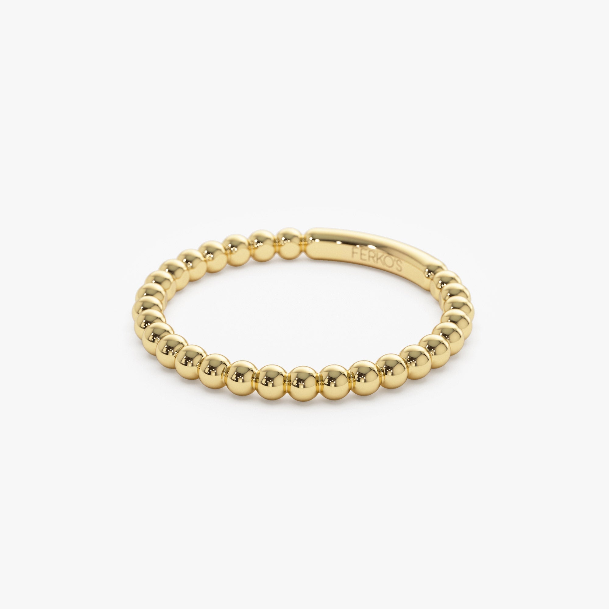 OBFJ0882 - 14k 2MM Bead Ring 8