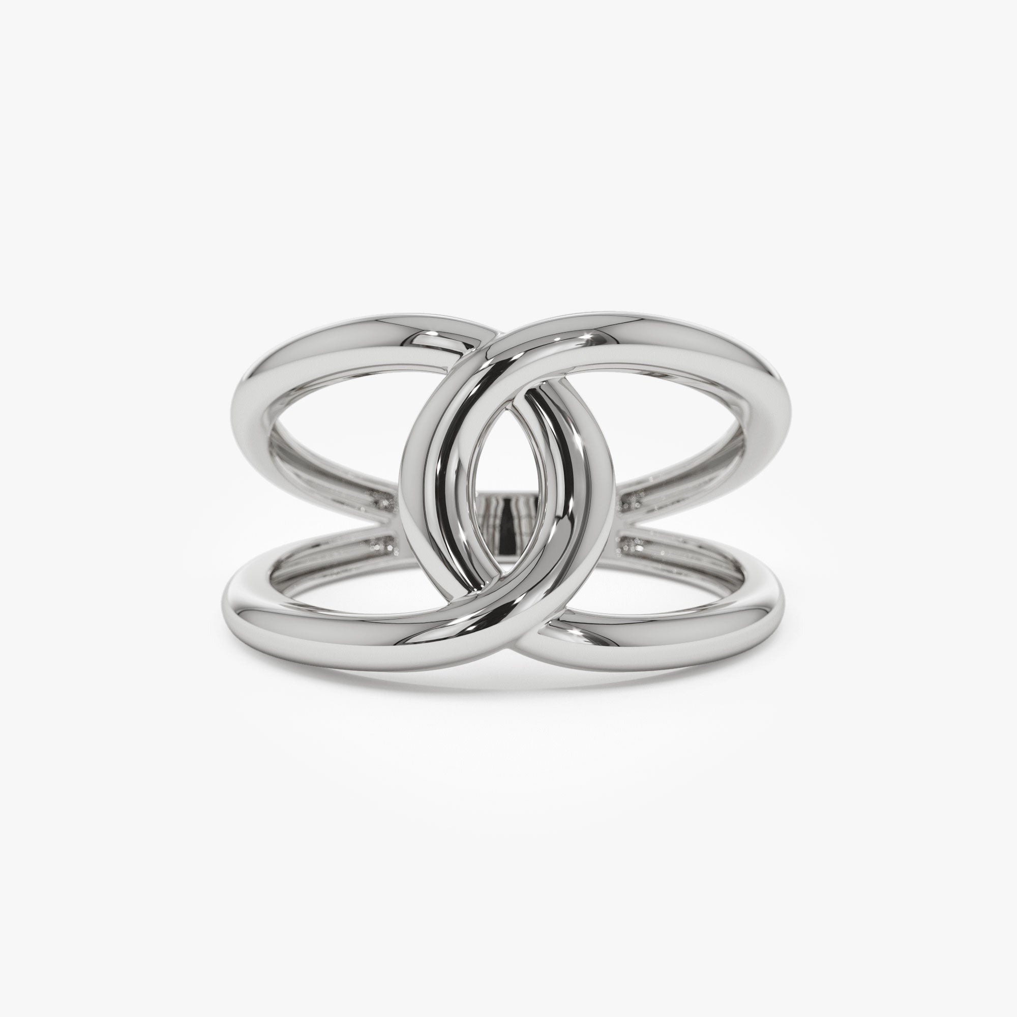 OBFJ1129 - 14k Gold Infinity Knot Ring 8