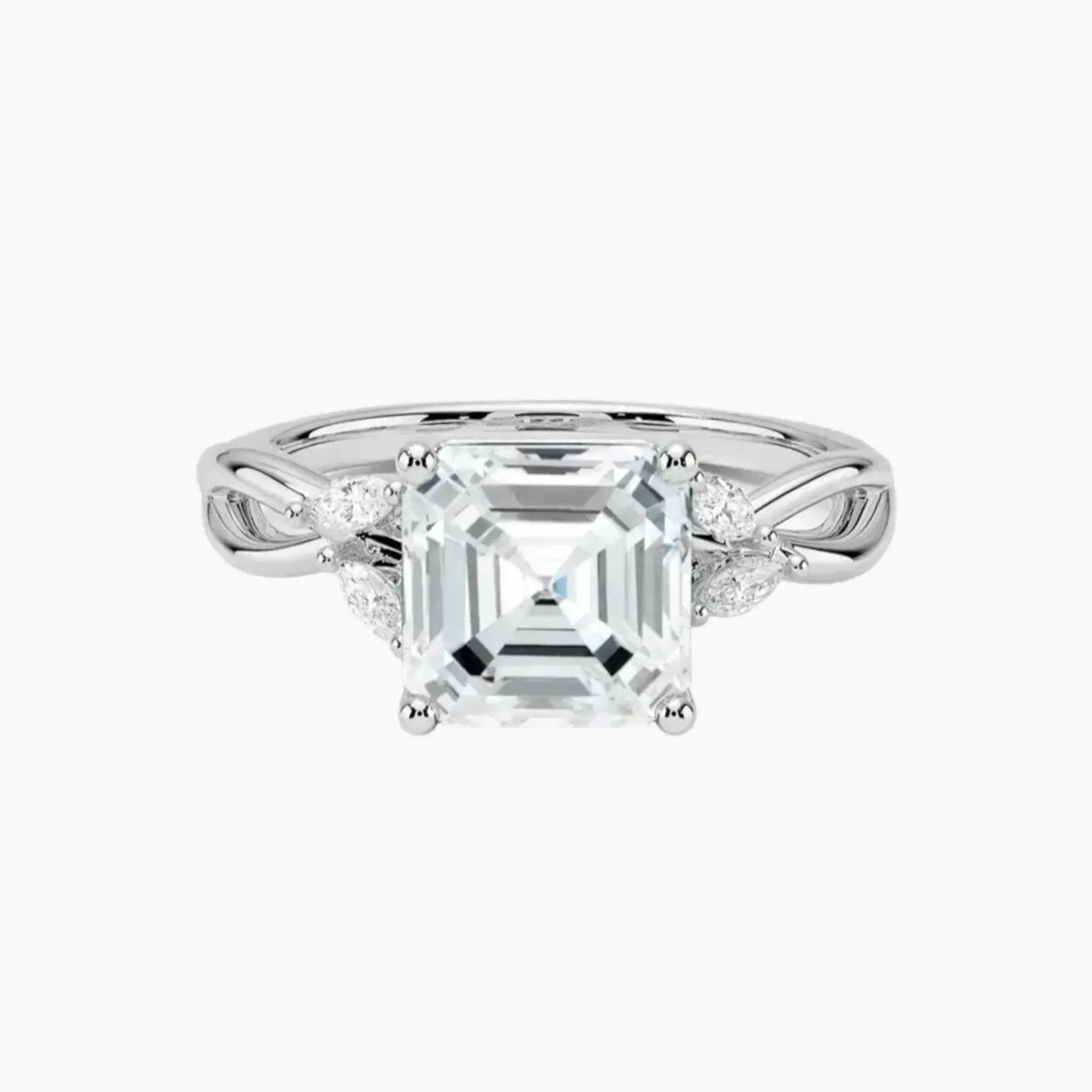 OBSER248 - Amara Asscher engagement ring setting view 1