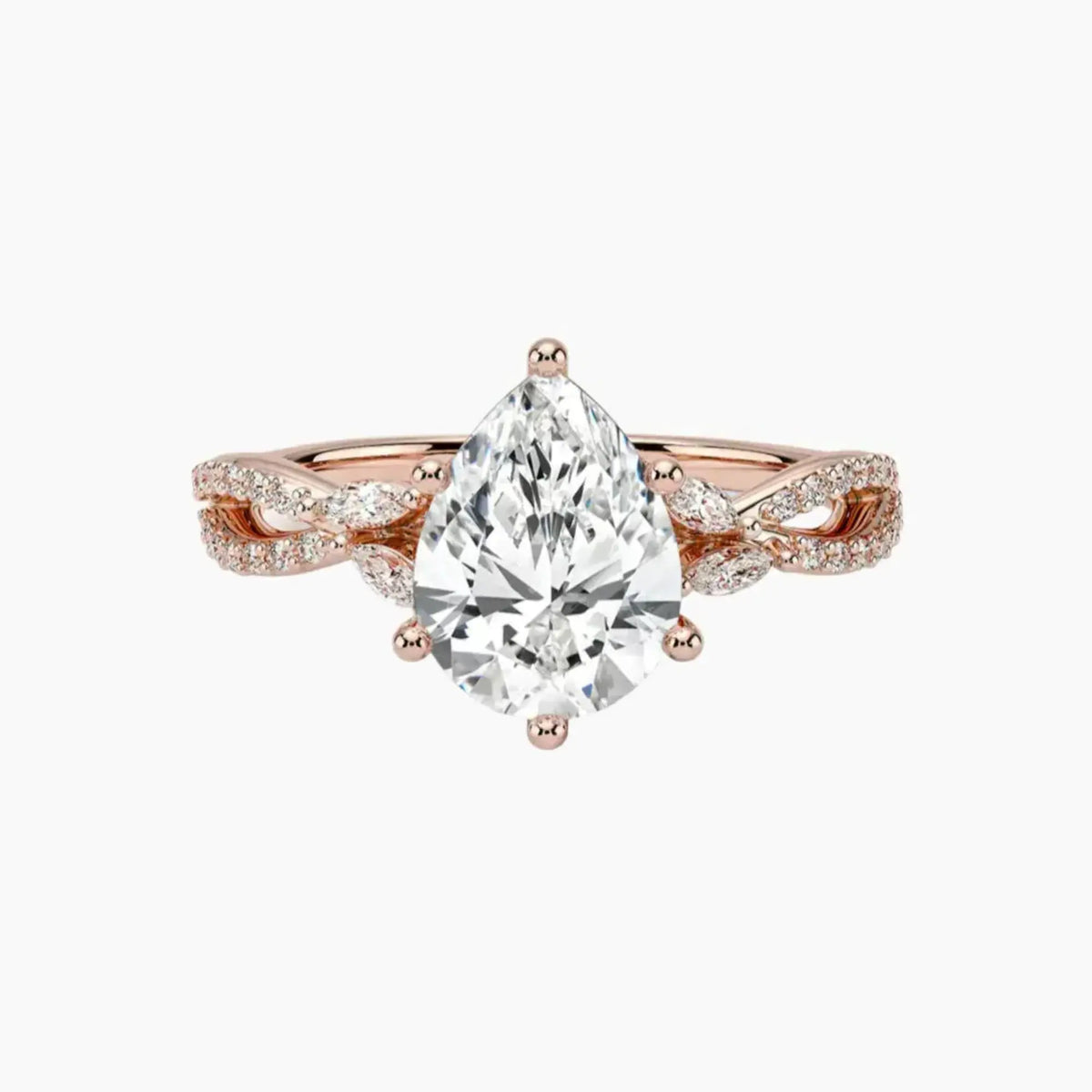 OBSER133 - Amara Luxe Adorned Pear engagement ring setting view 4