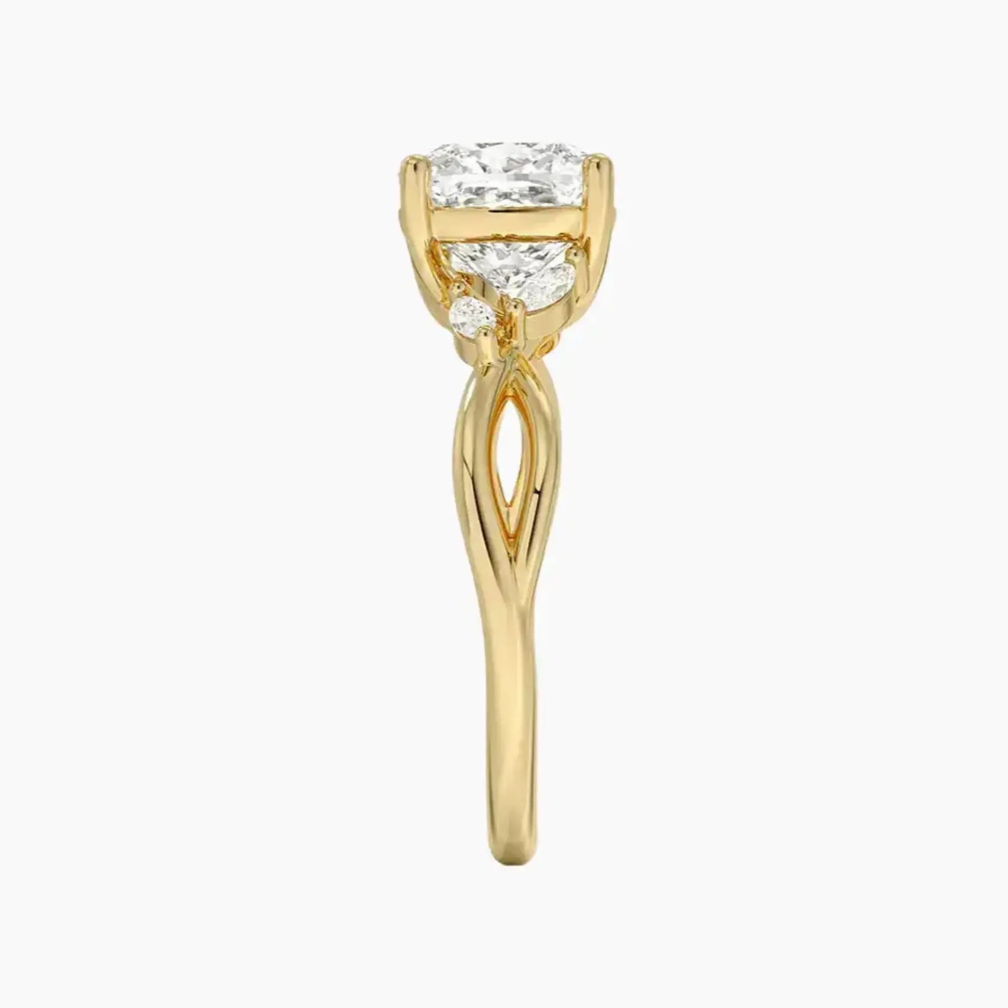 OBSER252 - Amara Cushion engagement ring setting view 9