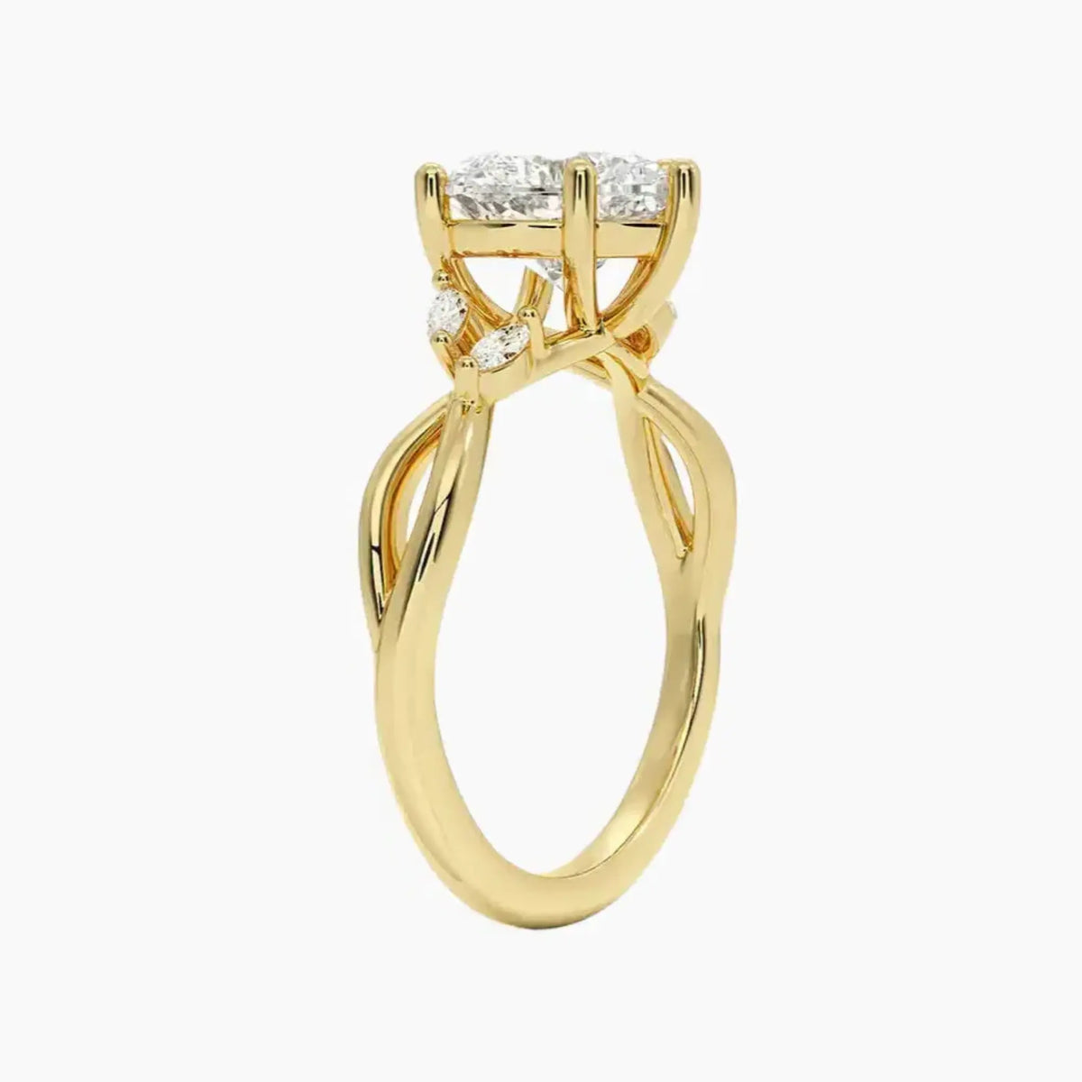 OBSER246 - Amara Heart engagement ring setting view 8