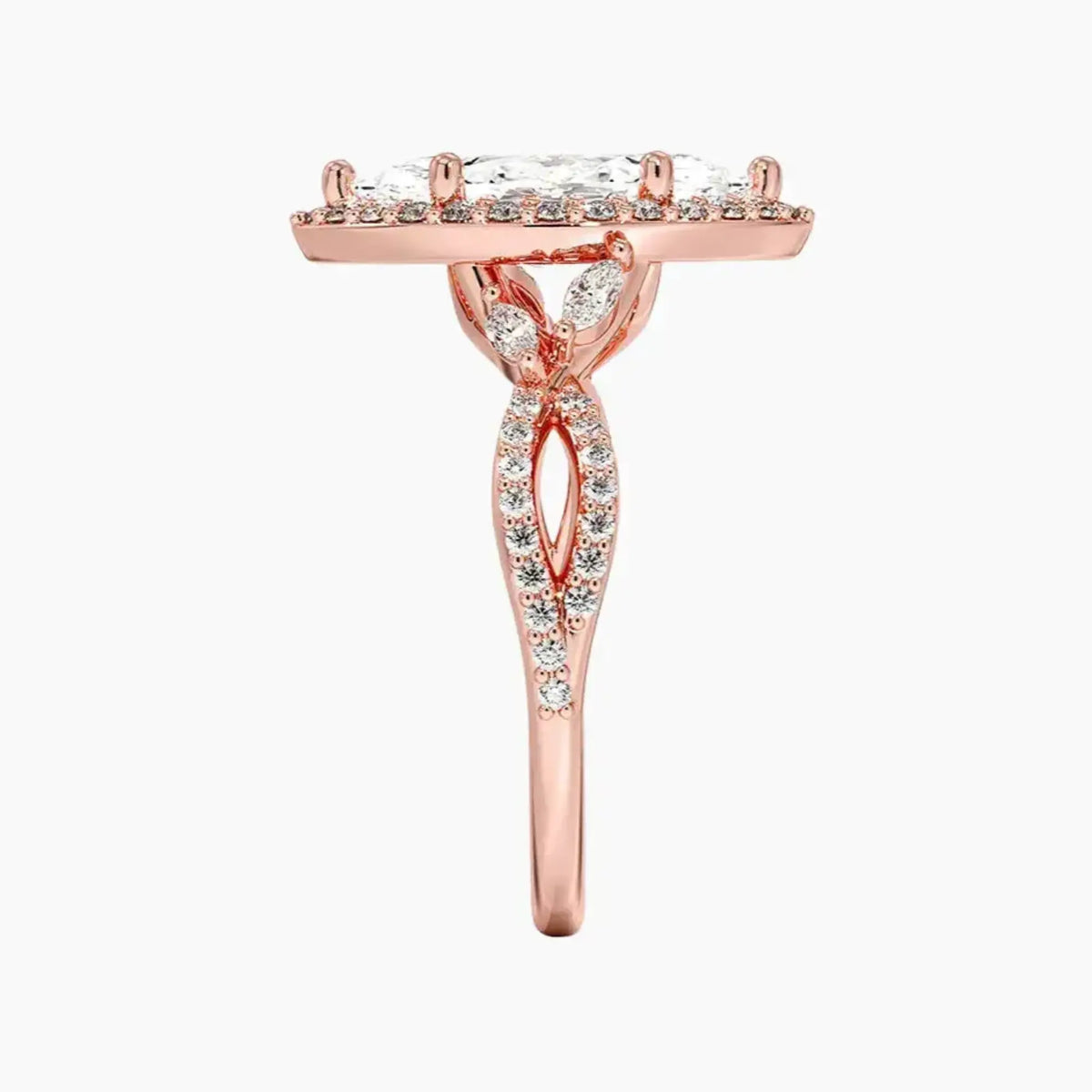 OBSER486 - Nerissa Halo Marquise engagement ring setting view 6