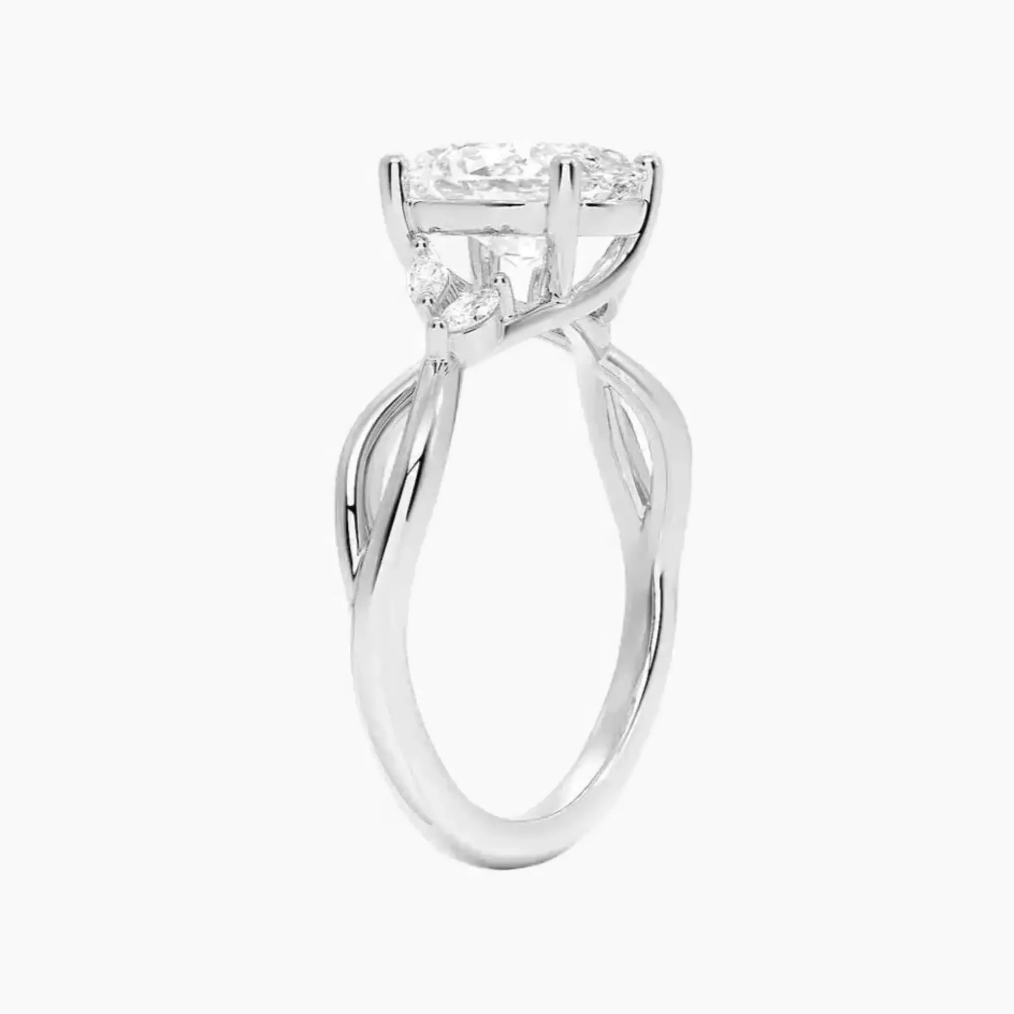 OBSER253 - Amara Oval engagement ring setting view 2