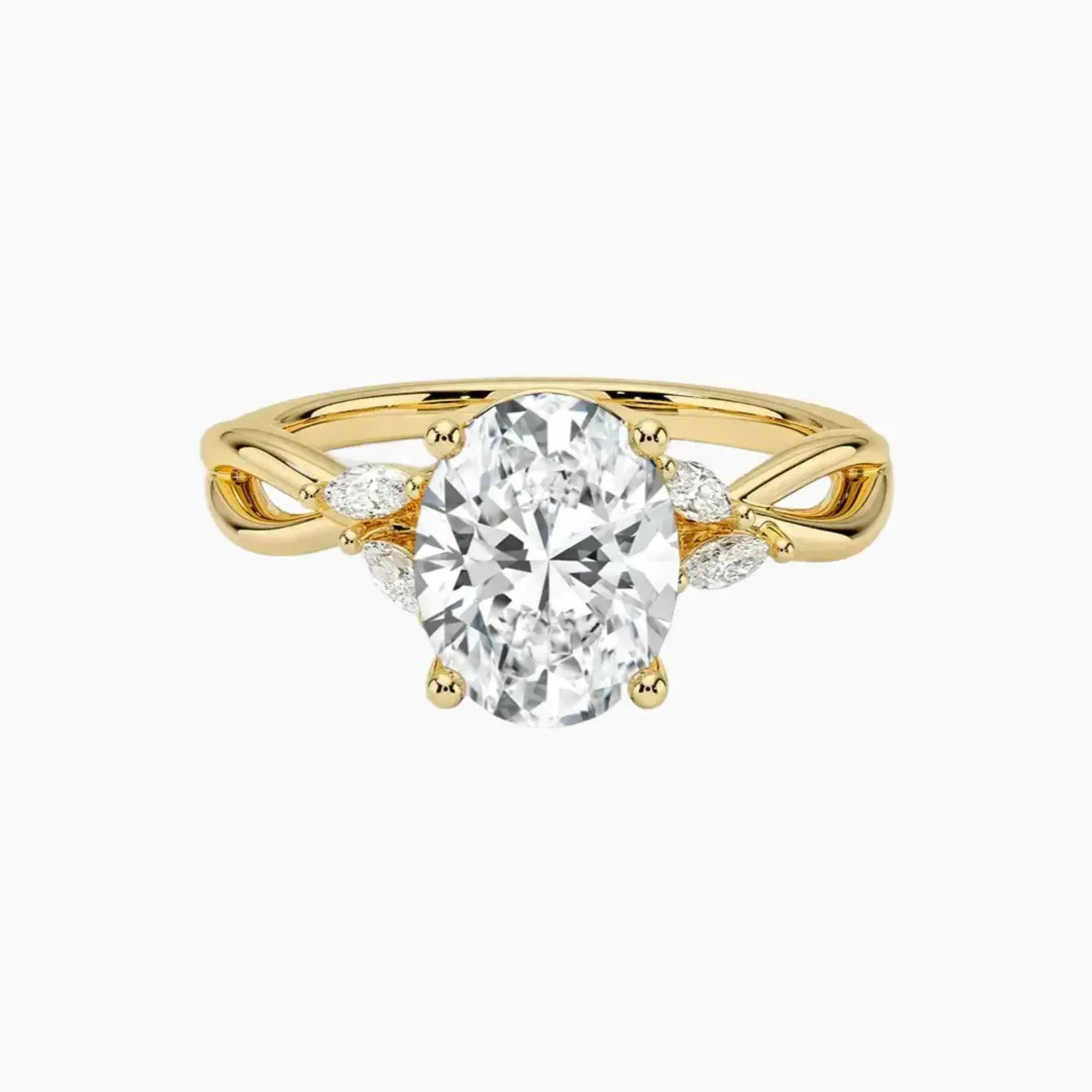 OBSER253 - Amara Oval engagement ring setting view 7