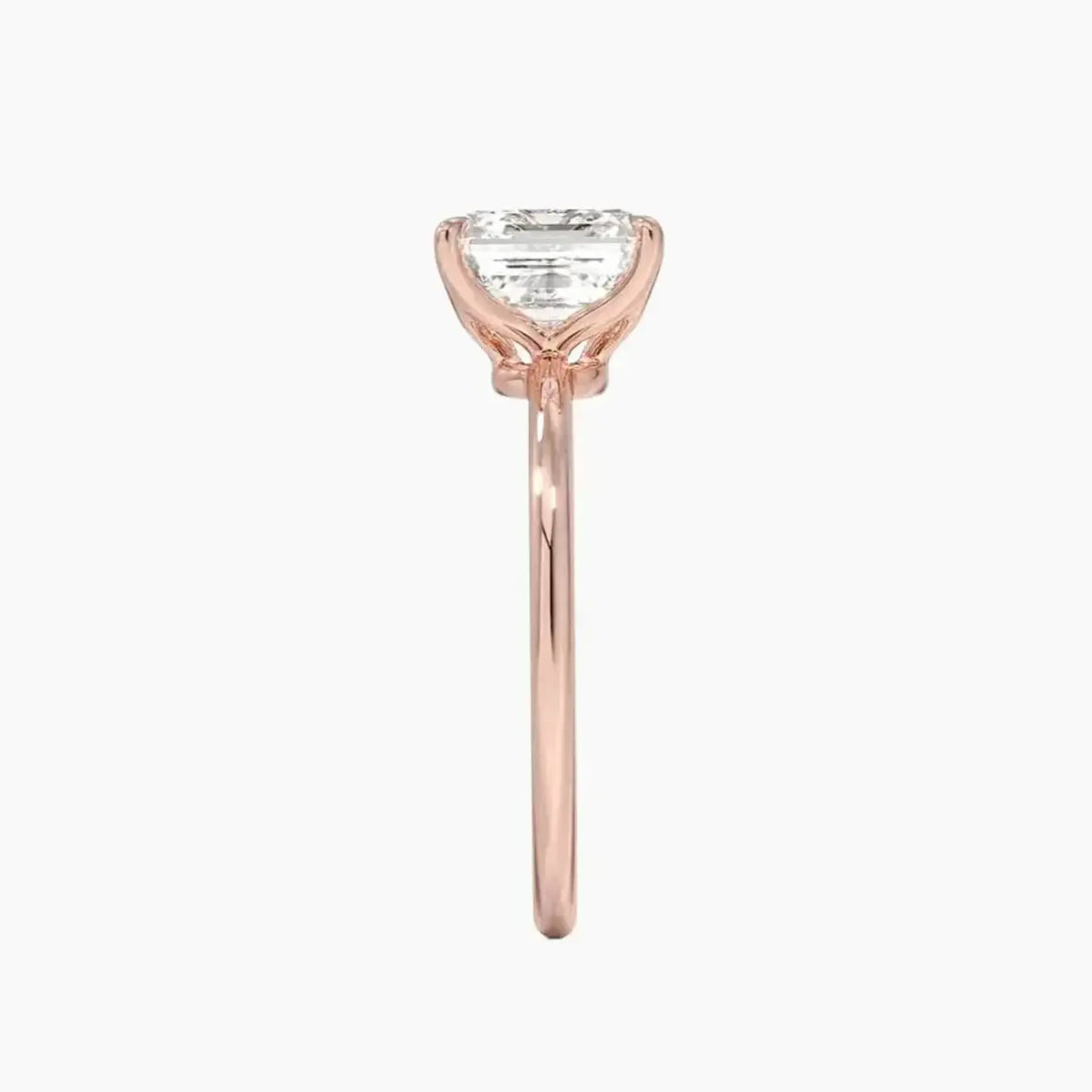 OBSER394 - Brielle Solitaire Asscher engagement ring setting view 6