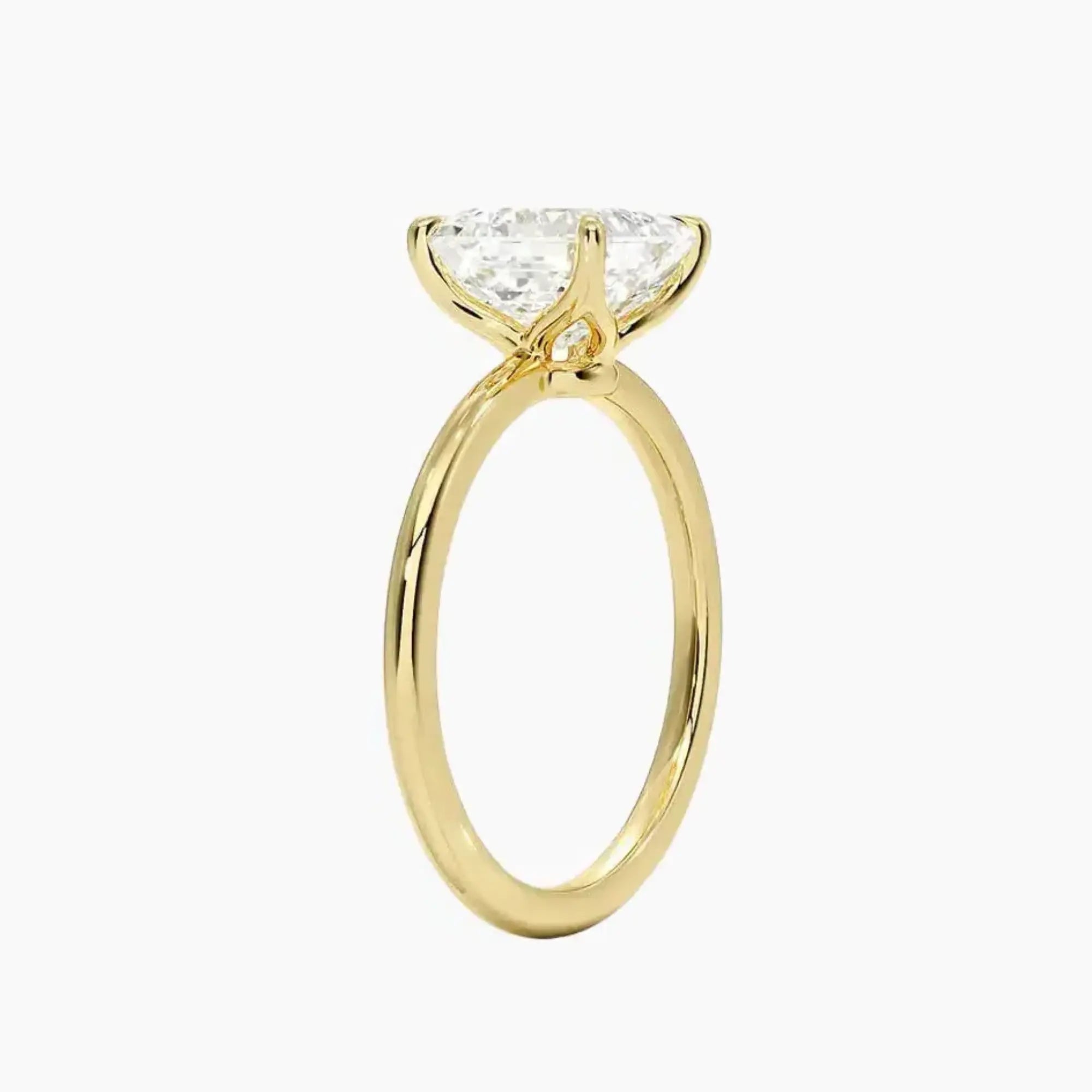 OBSER394 - Brielle Solitaire Asscher engagement ring setting view 8