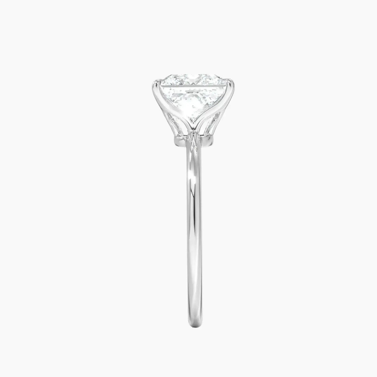 OBSER395 - Brielle Solitaire Princess engagement ring setting view 3