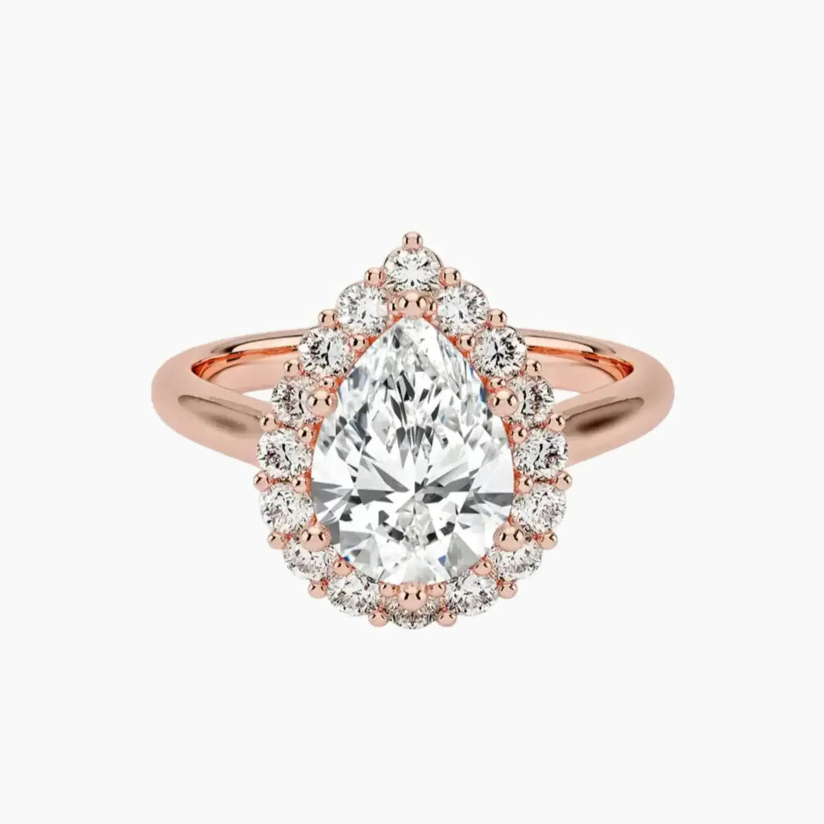 OBSER446 - Fiora Halo Pear engagement ring setting view 4
