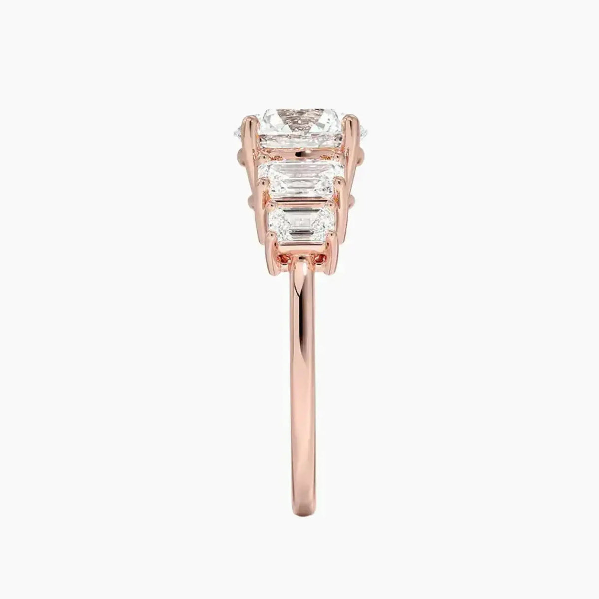 OBSER317 - Katerina Five Stone Round engagement ring setting view 6