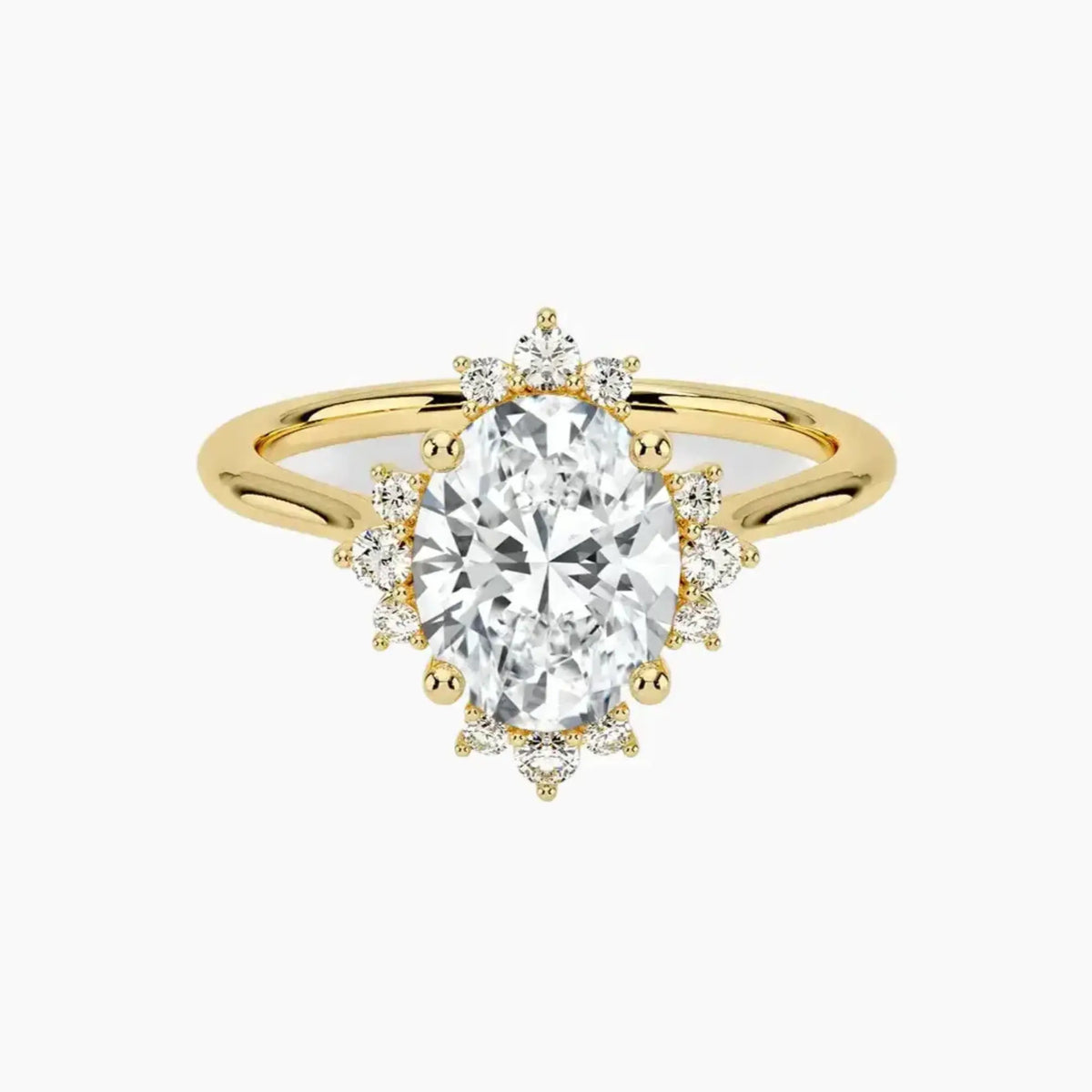 OBSER163 - Nadia Halo Oval engagement ring setting view 7