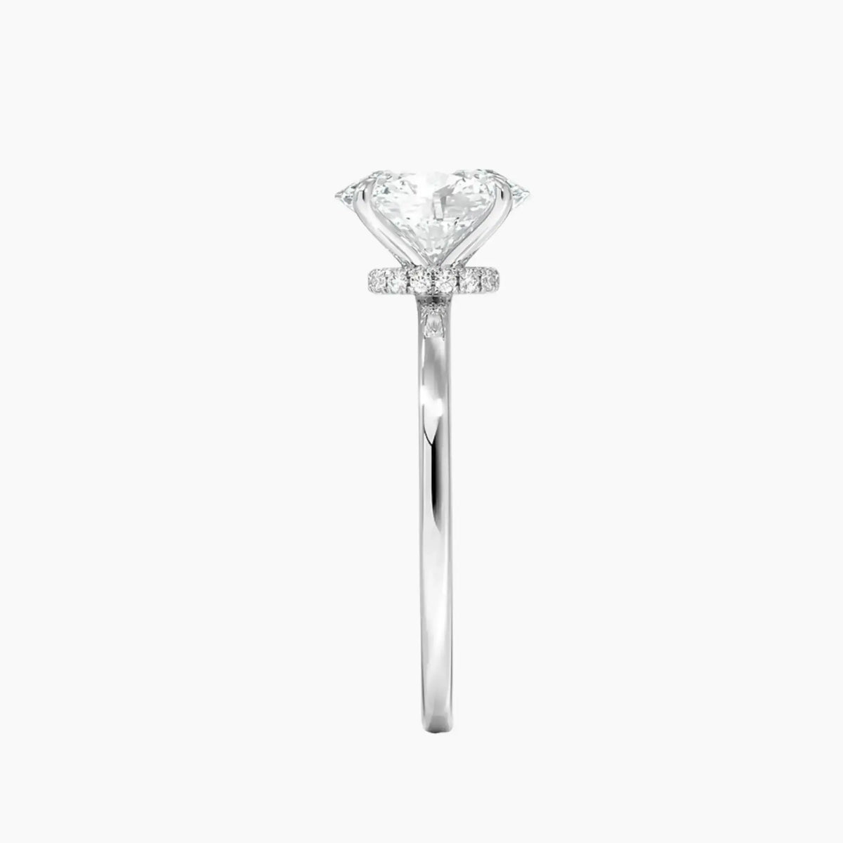 OBSER068 - Giselle Solitaire Oval engagement ring setting view 3