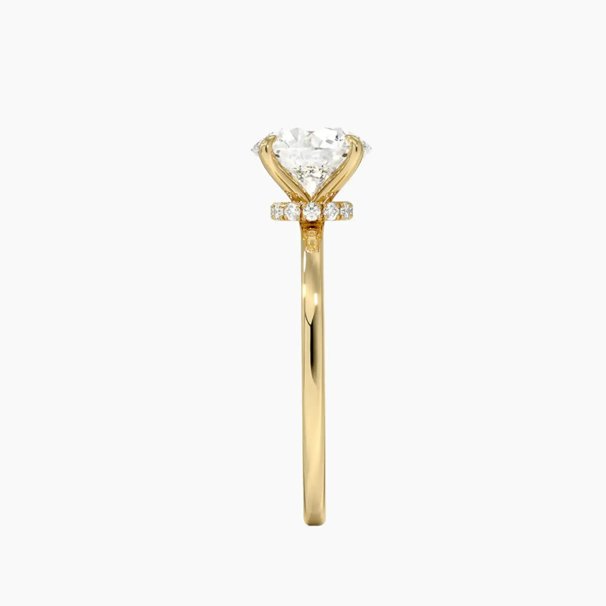 OBSER159 - Giselle Solitaire Round engagement ring setting view 9