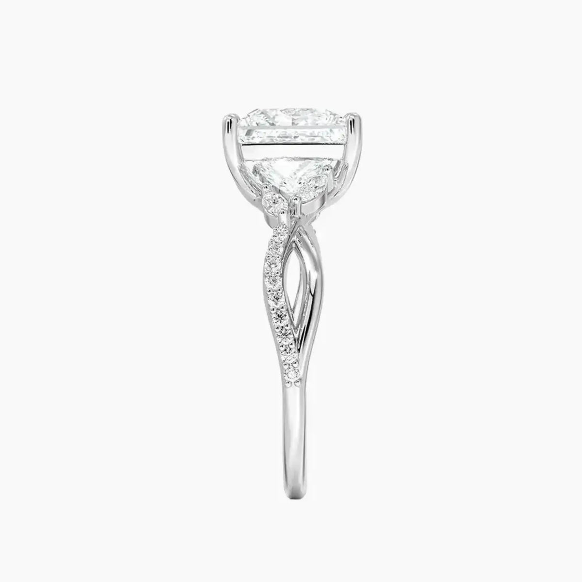 OBSER243 - Amara Adorned Princess engagement ring setting view 3