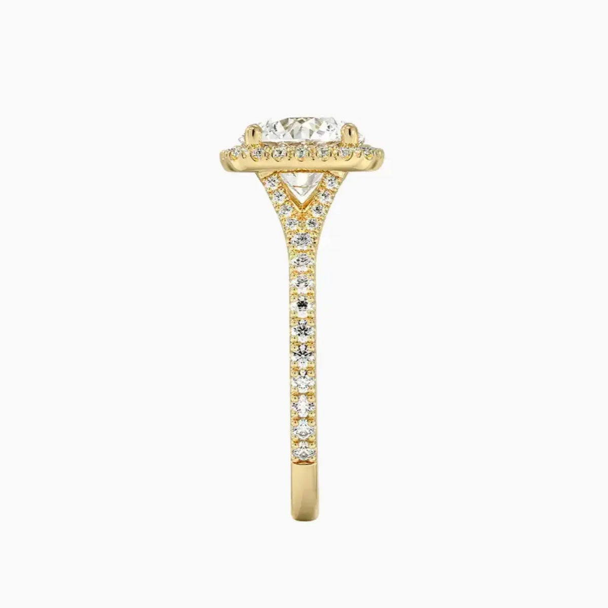 OBSER511 - Lysandra Halo Round engagement ring setting view 9