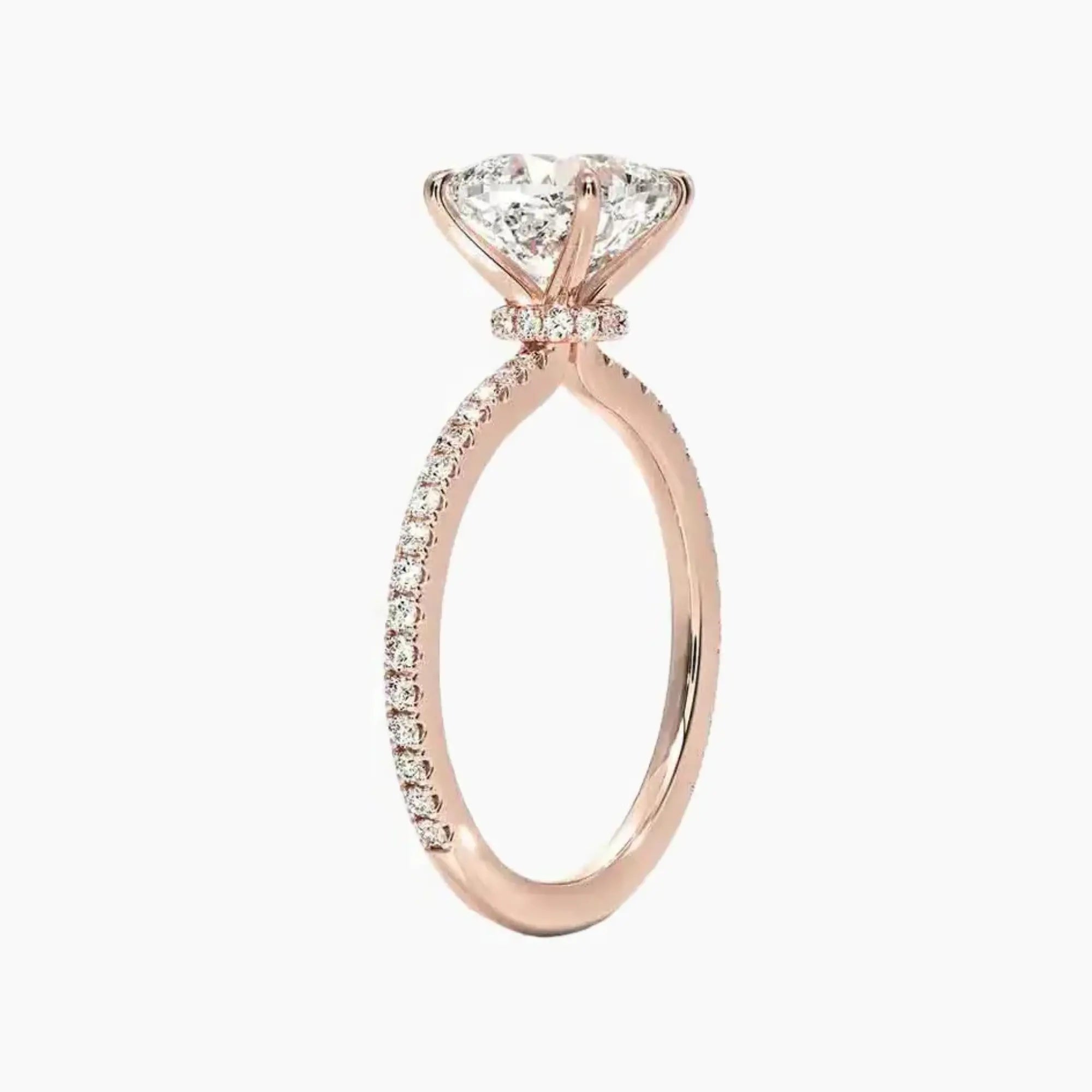 OBSER228 - Adalia Cushion engagement ring setting view 5