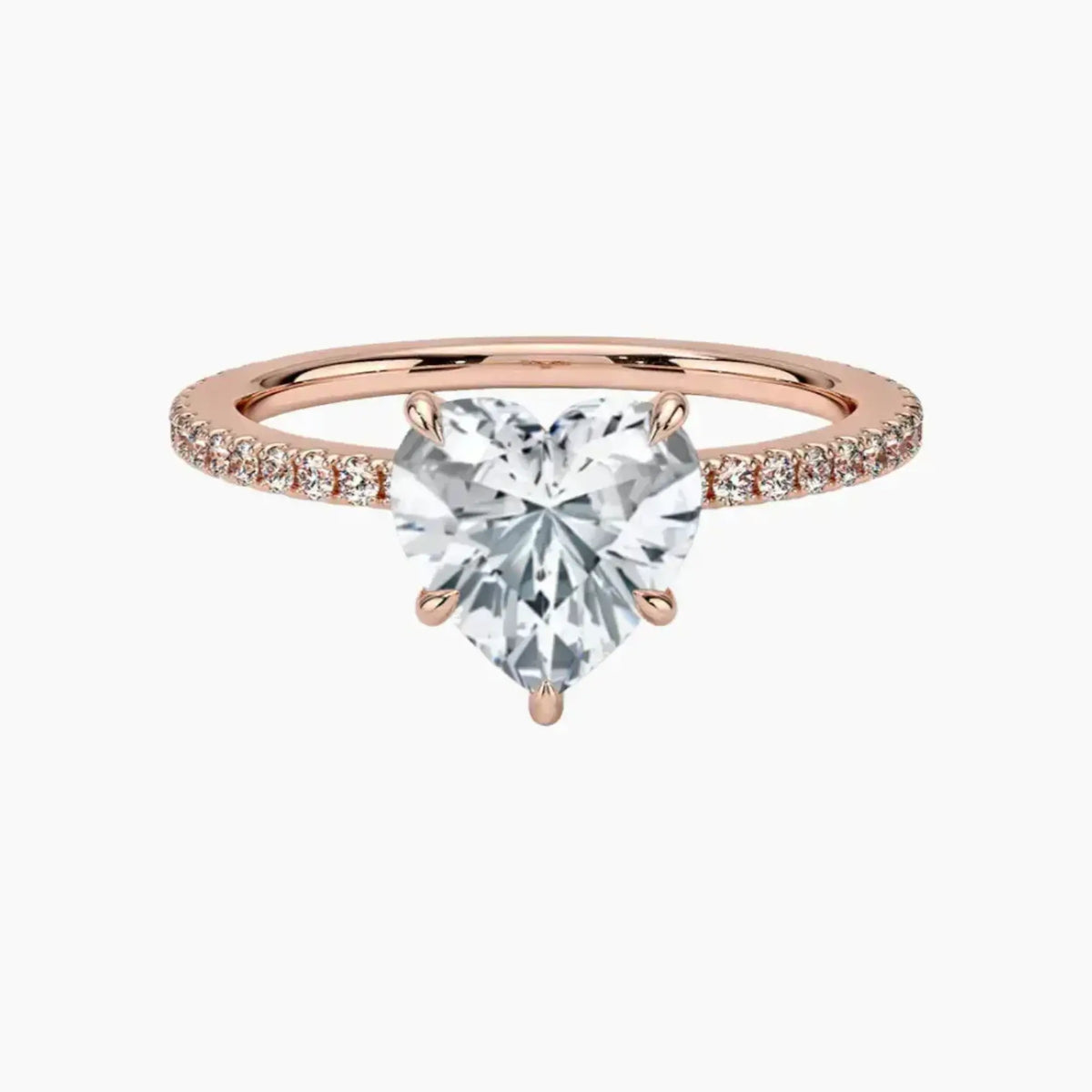 OBSER128 - Adalia Heart engagement ring setting view 4