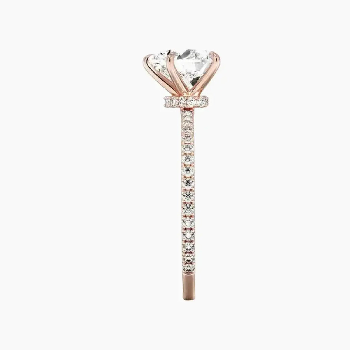 OBSER128 - Adalia Heart engagement ring setting view 6
