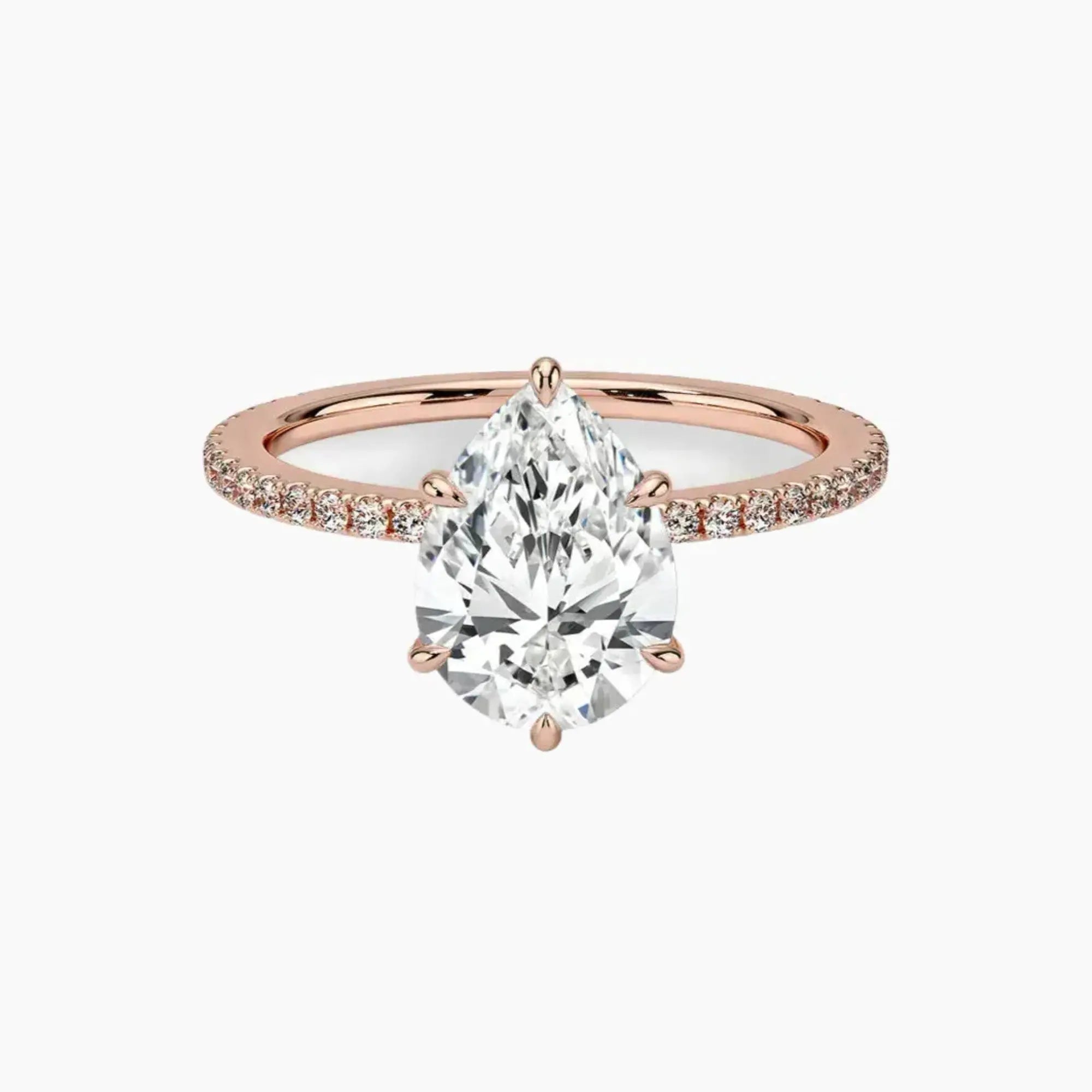 OBSER131 - Adalia Pear engagement ring setting view 4