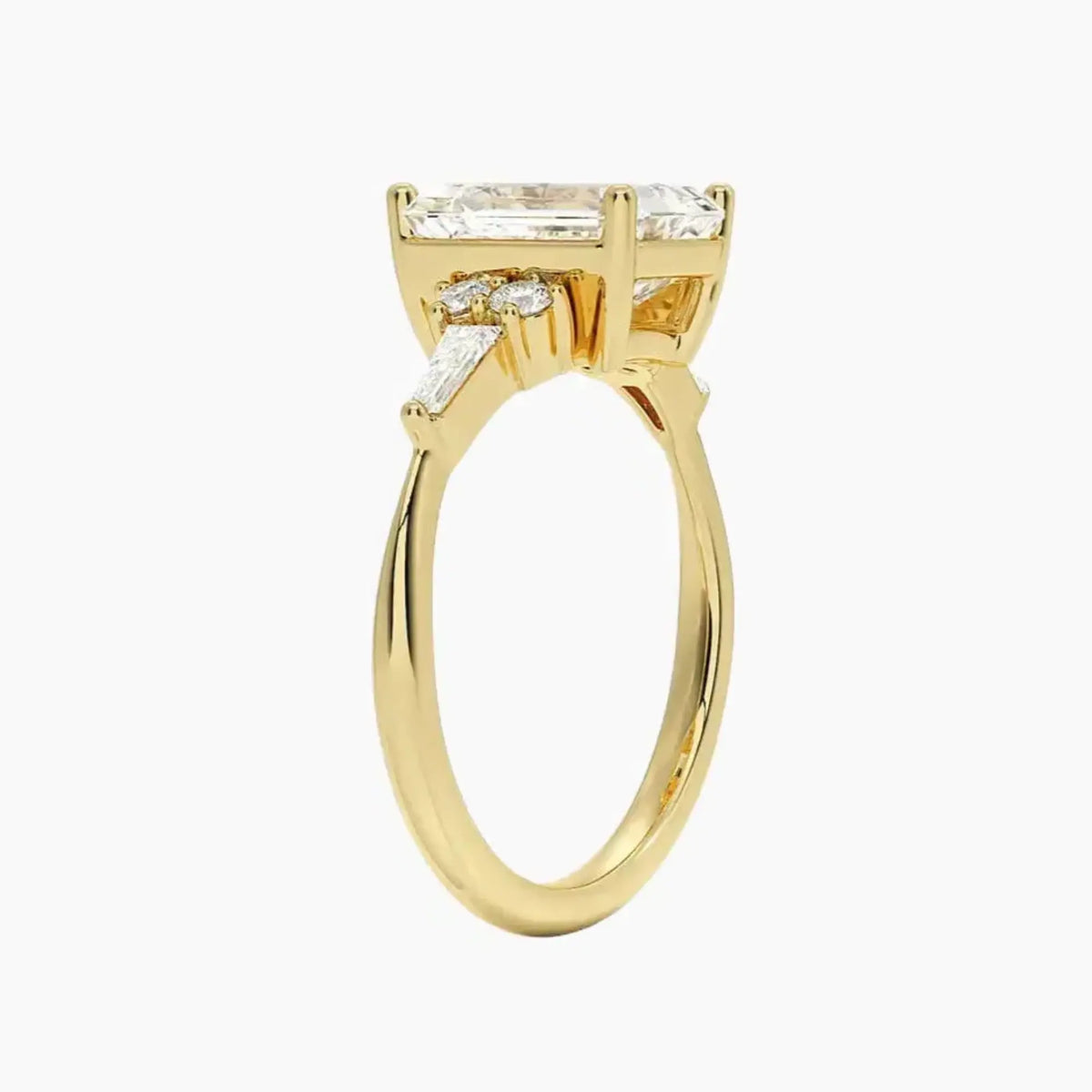 OBSER336 - Jovana Emerald engagement ring setting view 8