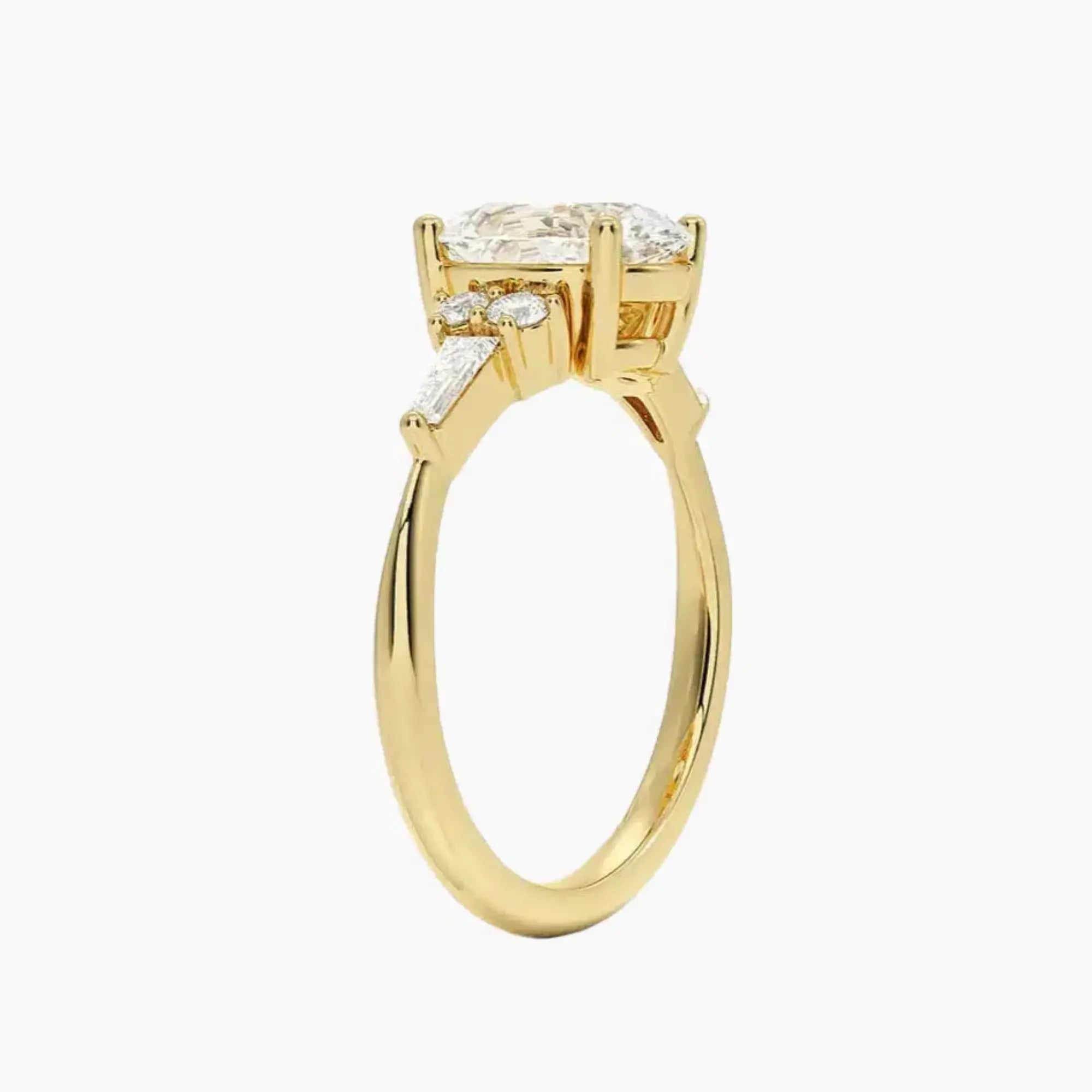 OBSER340 - Jovana Oval engagement ring setting view 8