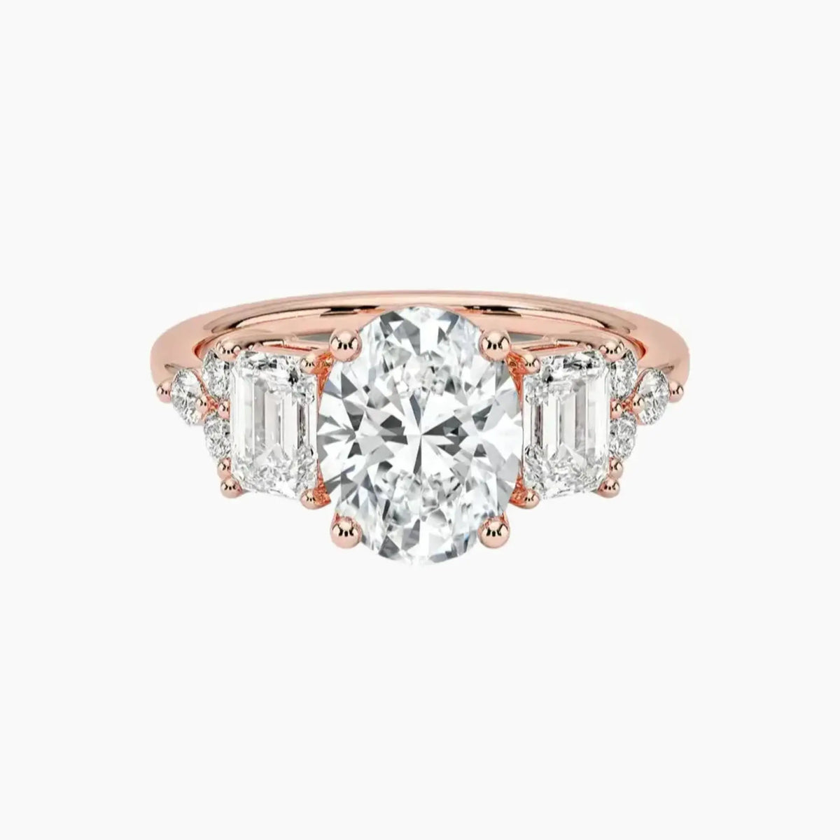 OBSER276 - Kaiya Oval engagement ring setting view 4