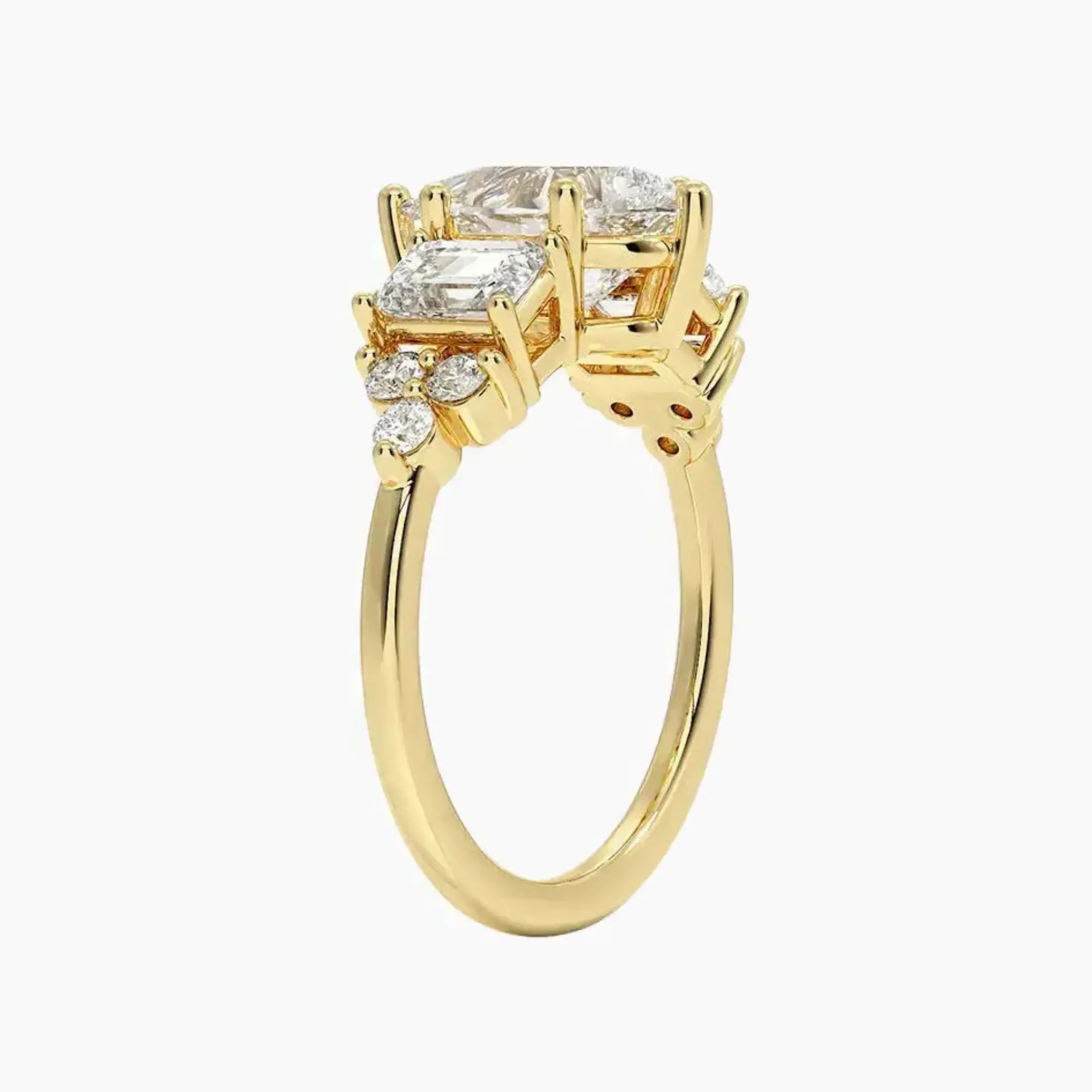OBSER274 - Kaiya Pear engagement ring setting view 8