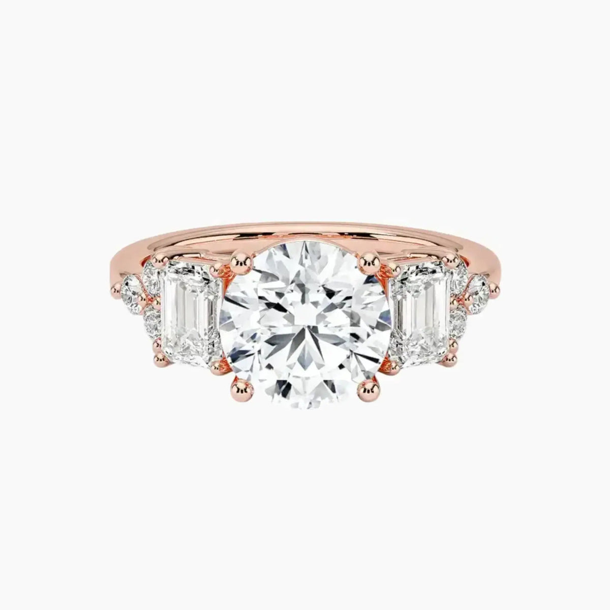 OBSER277 - Kaiya Round engagement ring setting view 4