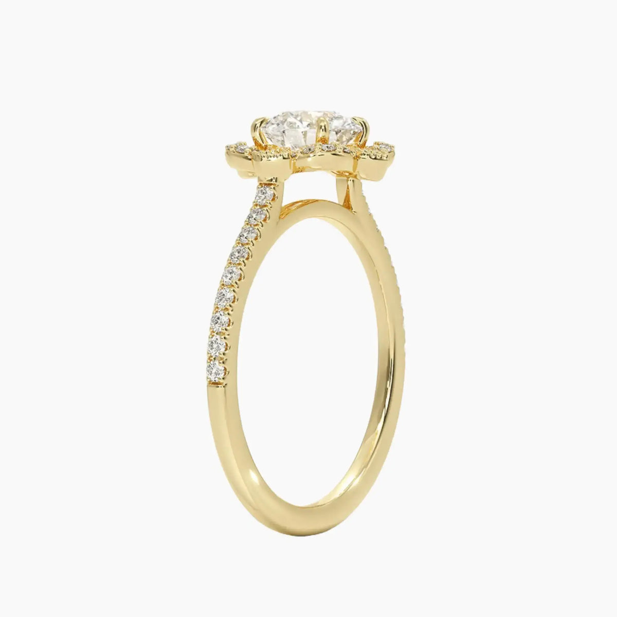 OBSER483 - Ravenna Halo Round engagement ring setting view 8