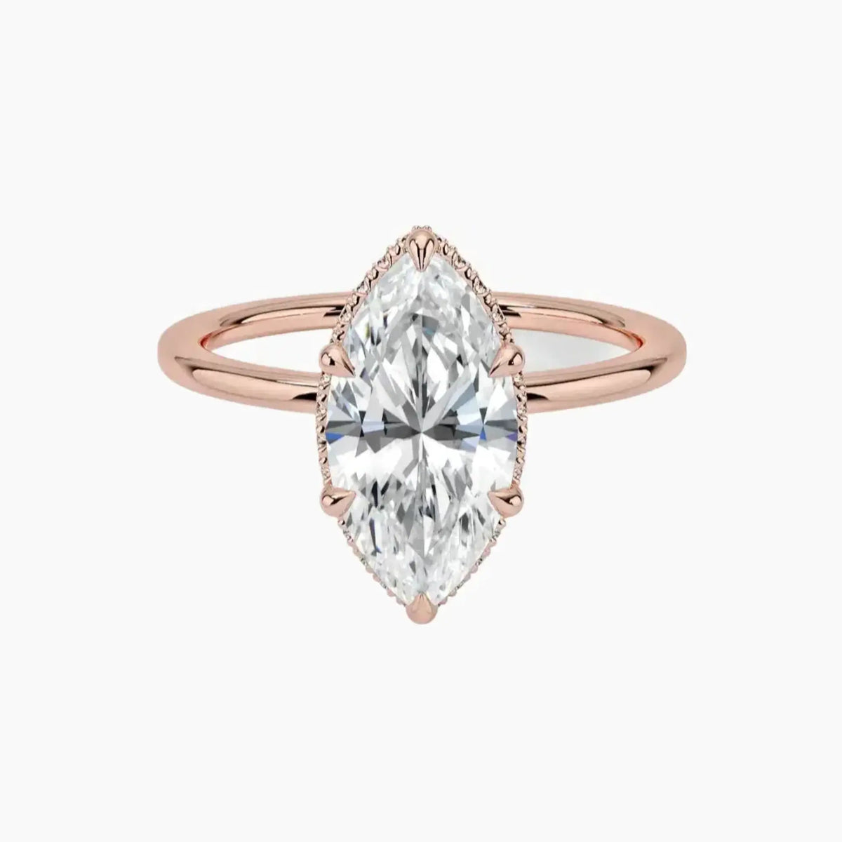 OBSER494 - Mirabel Halo Marquise engagement ring setting view 4