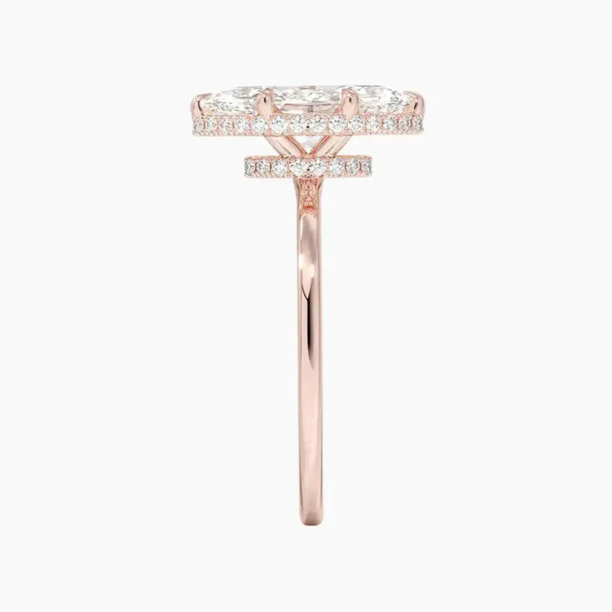 OBSER494 - Mirabel Halo Marquise engagement ring setting view 6