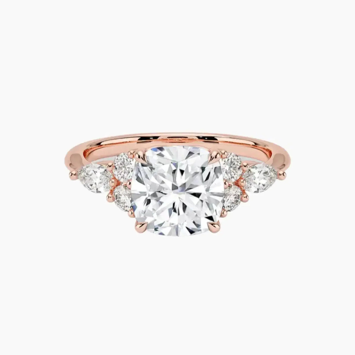 OBSER144 - Ingrid Cushion engagement ring setting view 4