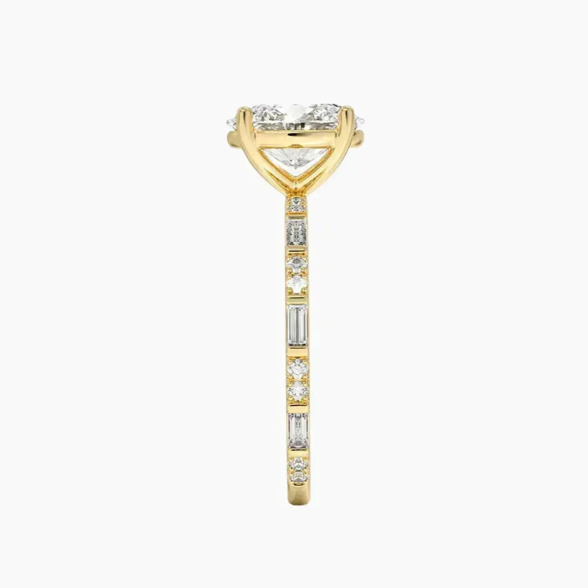 OBSER297 - Evelina Solitaire Oval engagement ring setting view 9