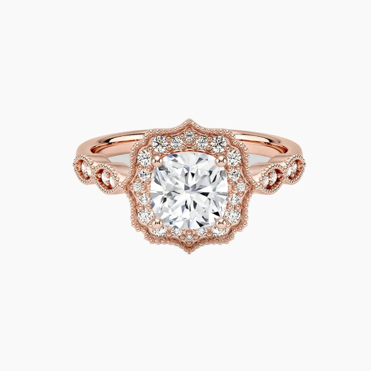 OBSER478 - Talitha Halo Cushion engagement ring setting view 4