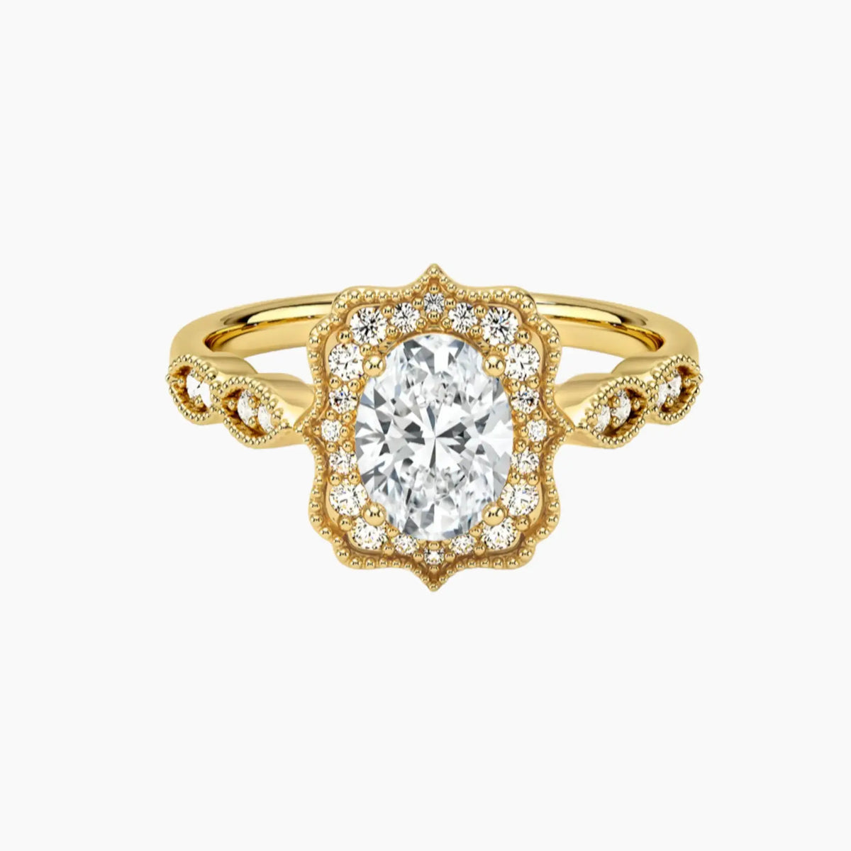 OBSER479 - Talitha Halo Oval engagement ring setting view 7