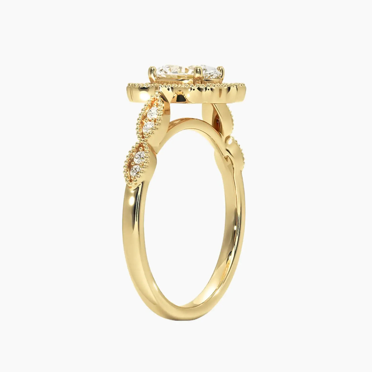 OBSER479 - Talitha Halo Oval engagement ring setting view 8