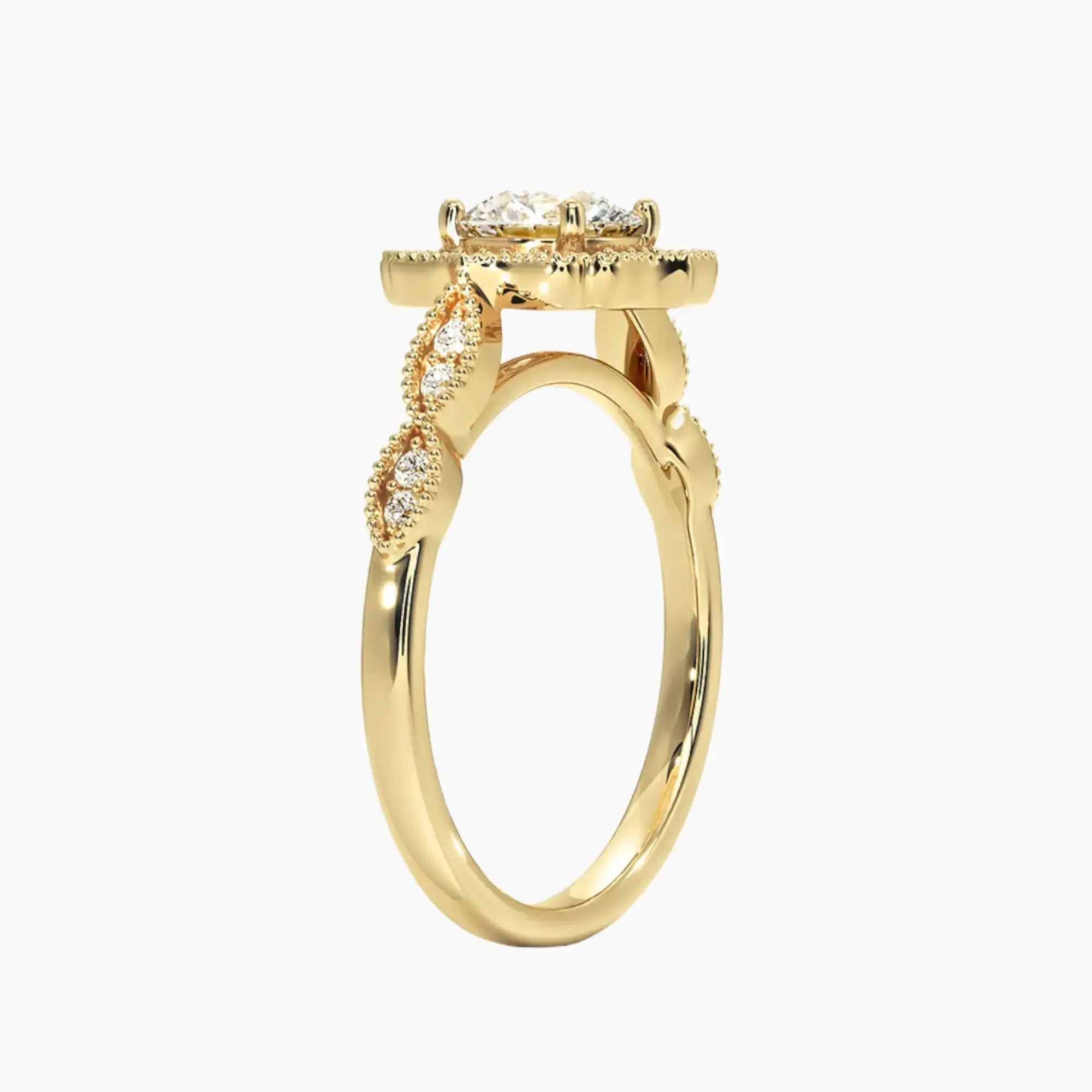 OBSER226 - Talitha Halo Round engagement ring setting view 8