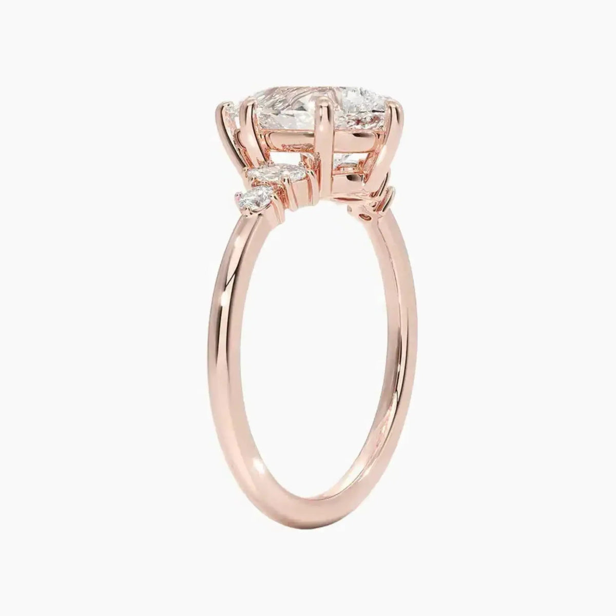 OBSER266 - Jordana Pear engagement ring setting view 5
