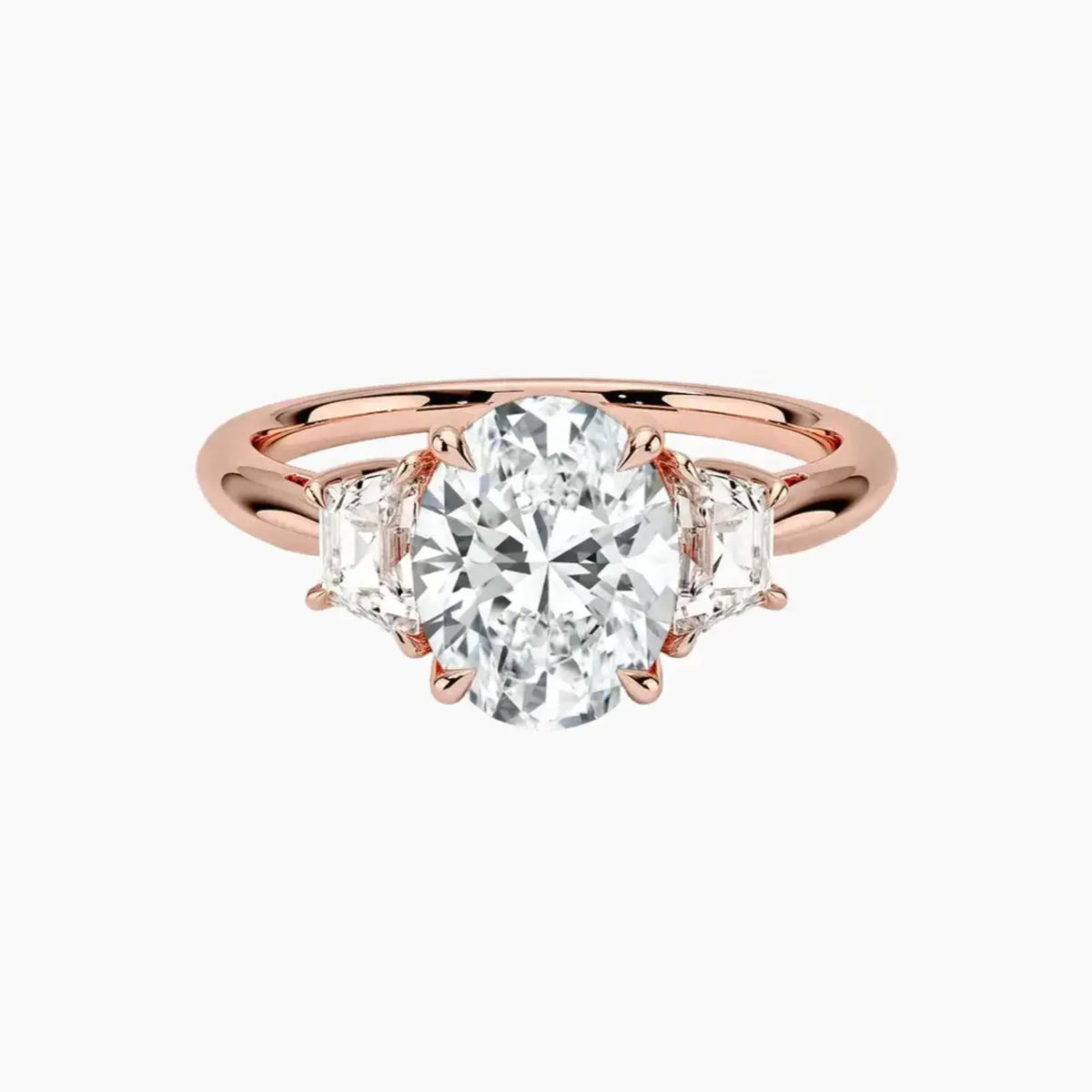 OBSER578 - Oriana Three Stone Oval engagement ring setting view 4