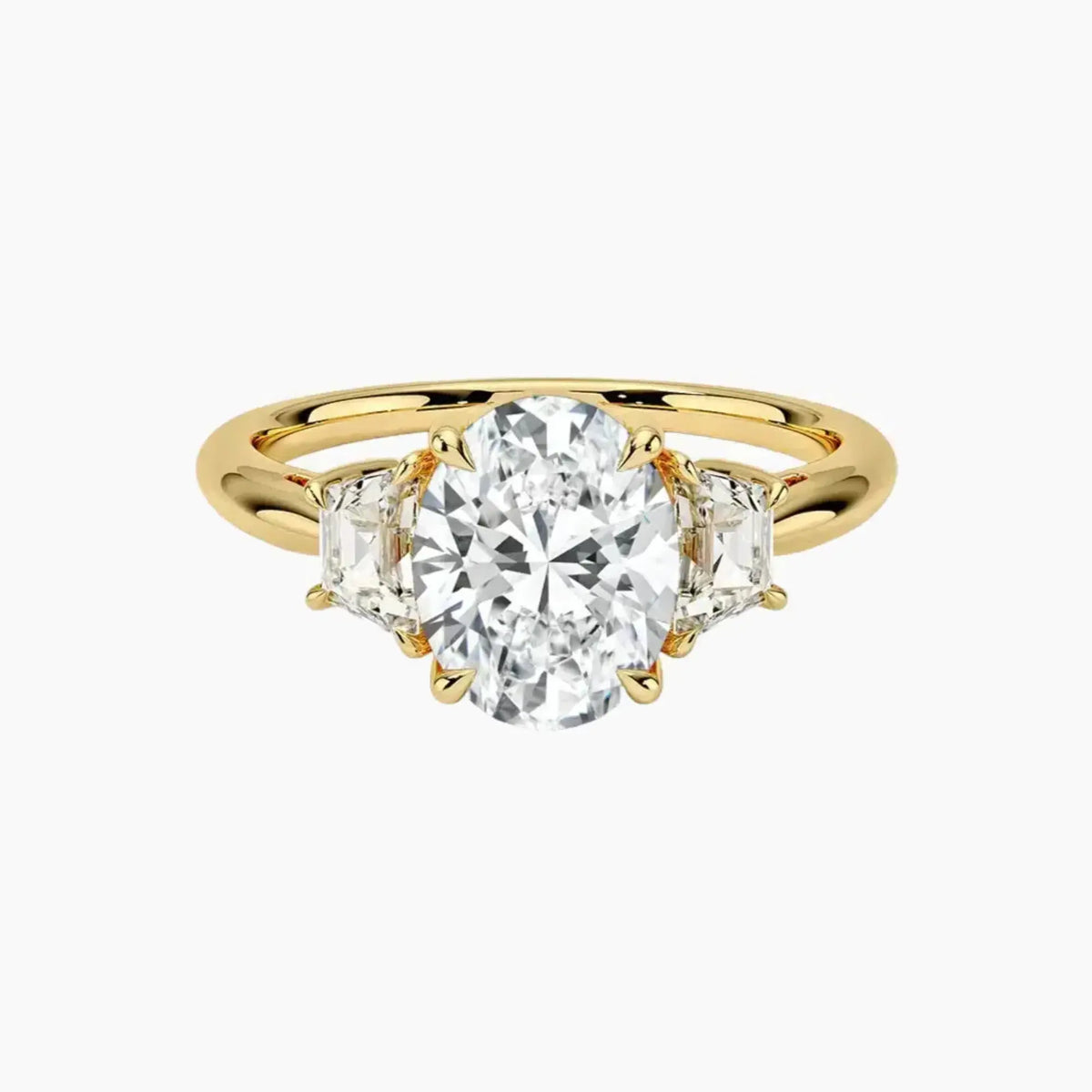 OBSER578 - Oriana Three Stone Oval engagement ring setting view 7