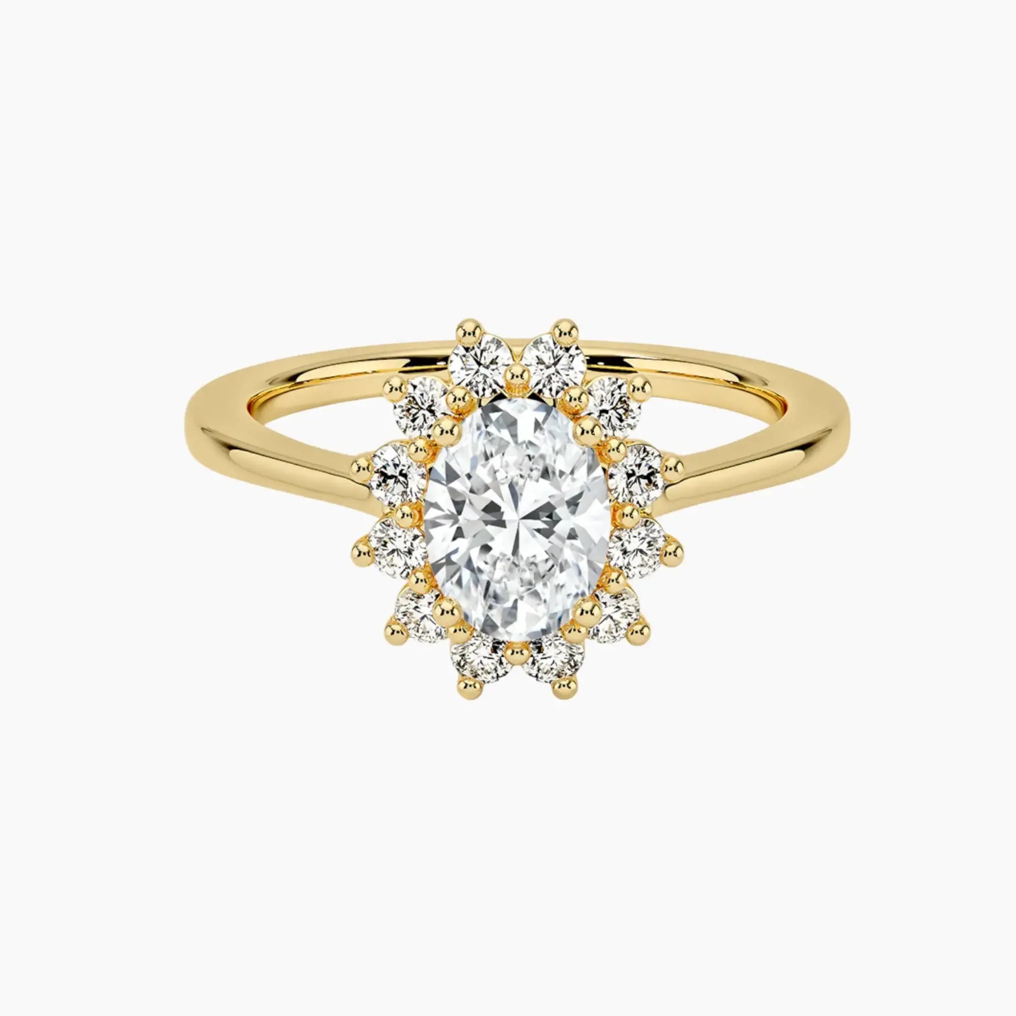 OBSER464 - Soraya Halo Oval engagement ring setting view 7