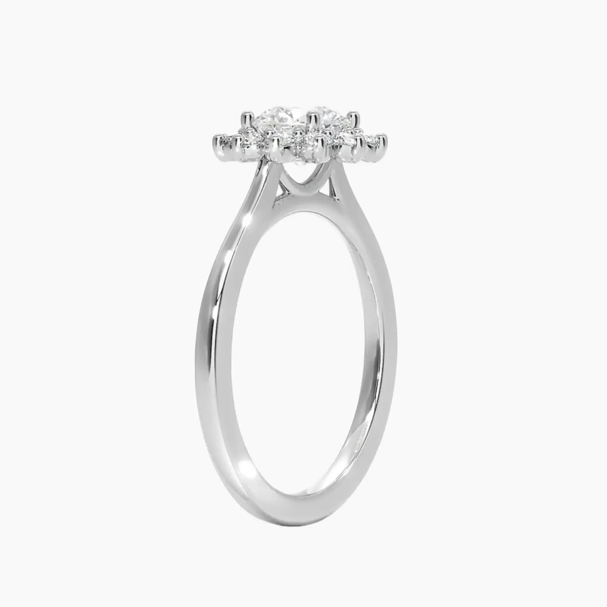 OBSER465 - Soraya Halo Round engagement ring setting view 2
