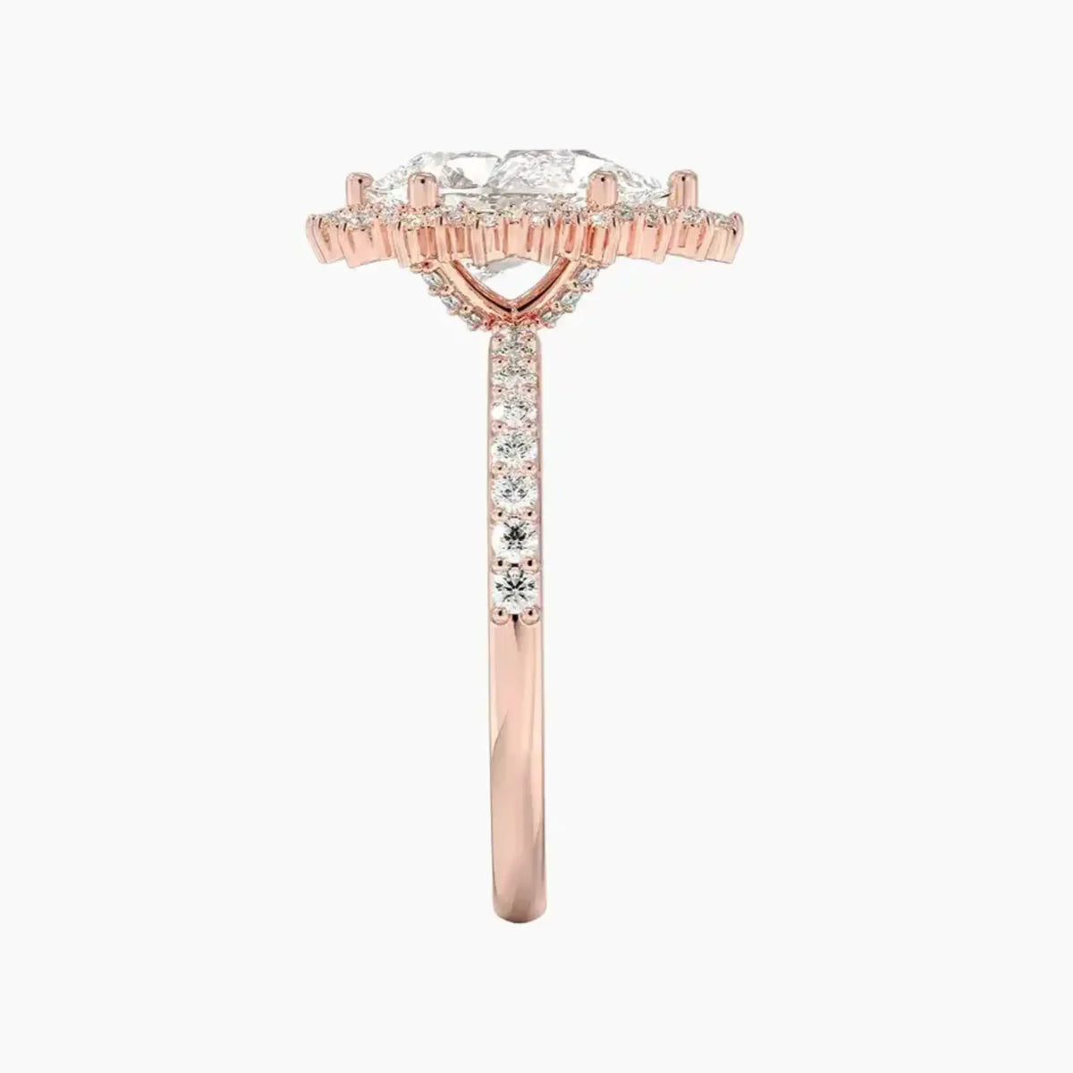 OBSER407 - Coraline Halo Pear engagement ring setting view 6