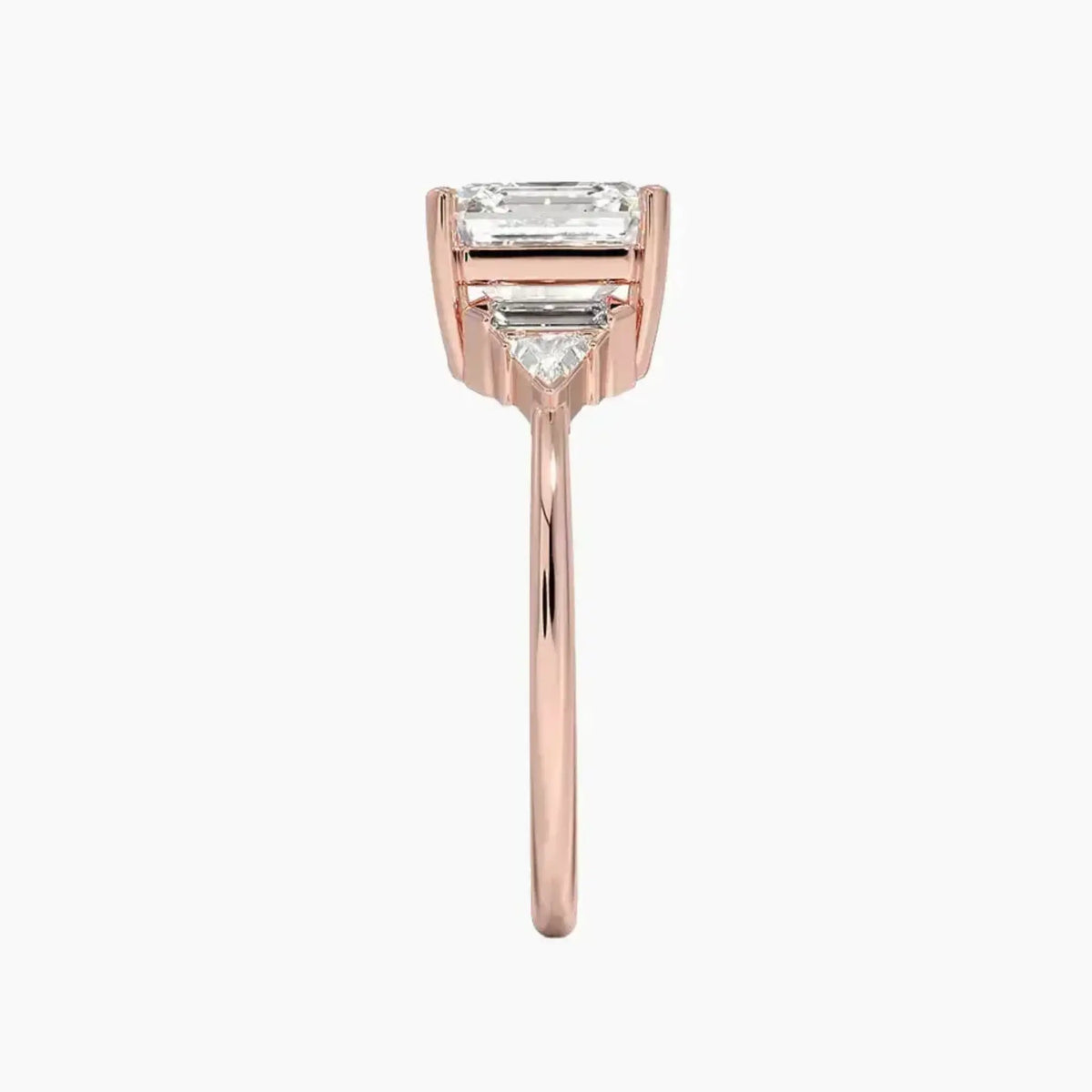 OBSER325 - Honora Five Stone Asscher engagement ring setting view 6
