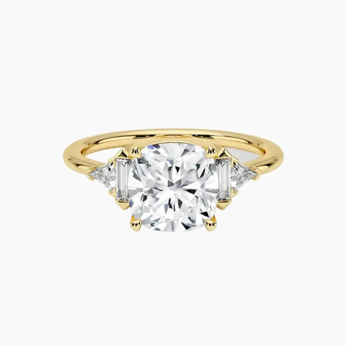 OBSER330 - Honora Five Stone Cushion engagement ring setting view 7